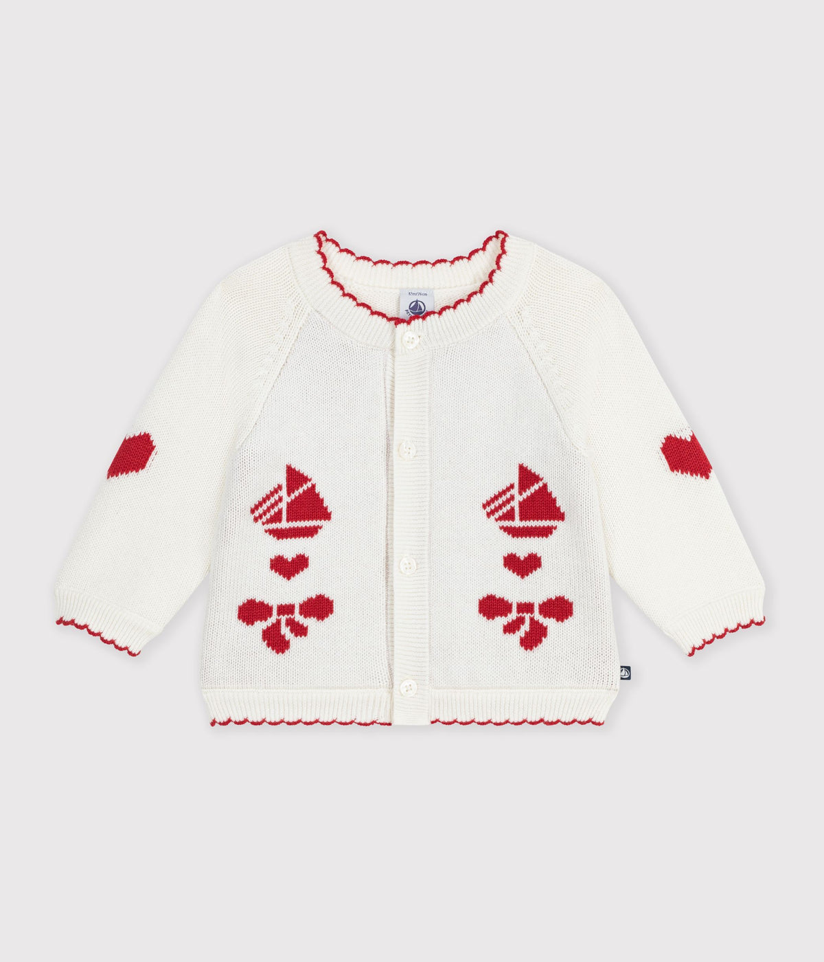 cardigan-bébé-en-tricot-laine-et-coton-et-motifs-jacquards