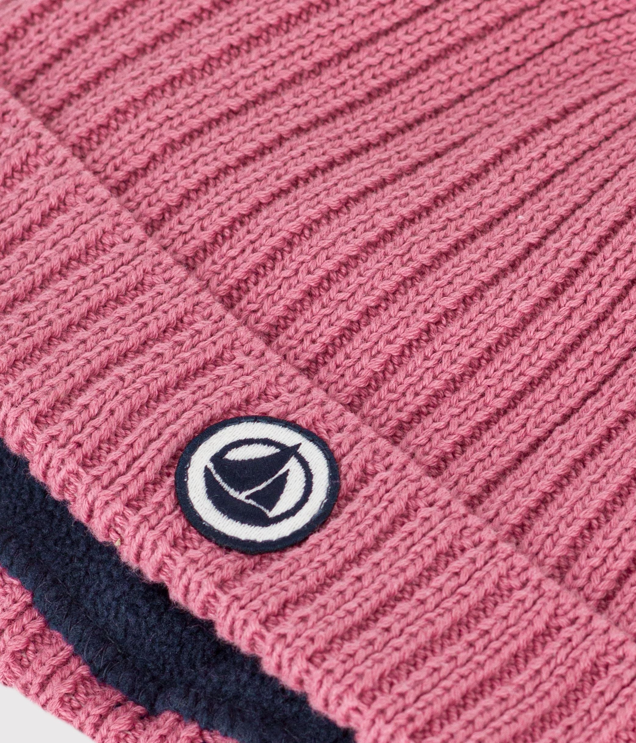 bonnet-bébé-en-tricot-doublé-en-polaire