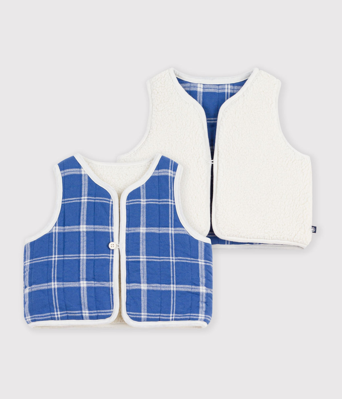 gilet-bébé-en-flanelle-et-sherpa-sans-manches-à-carreaux