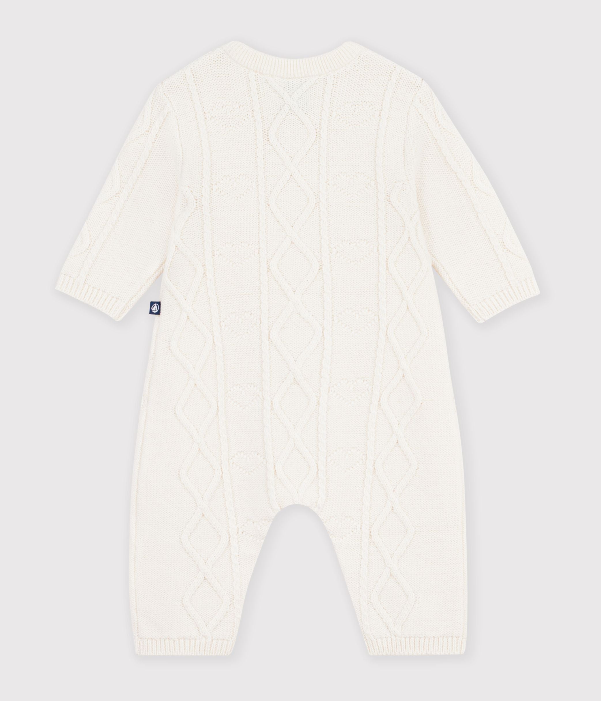 combinaison-bébé-en-tricot-laine-et-coton-uni