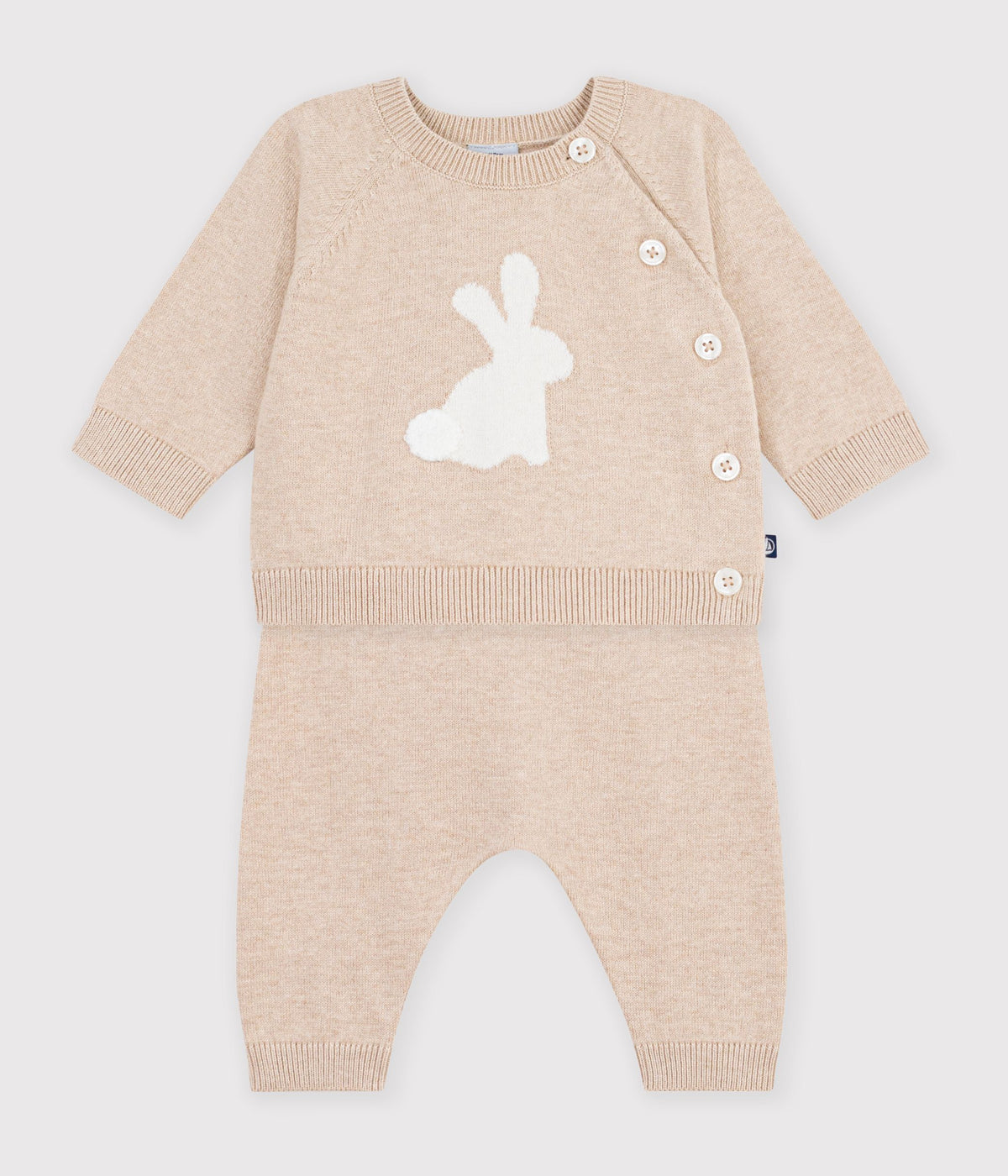ensemble-bébé-en-tricot-à-motif