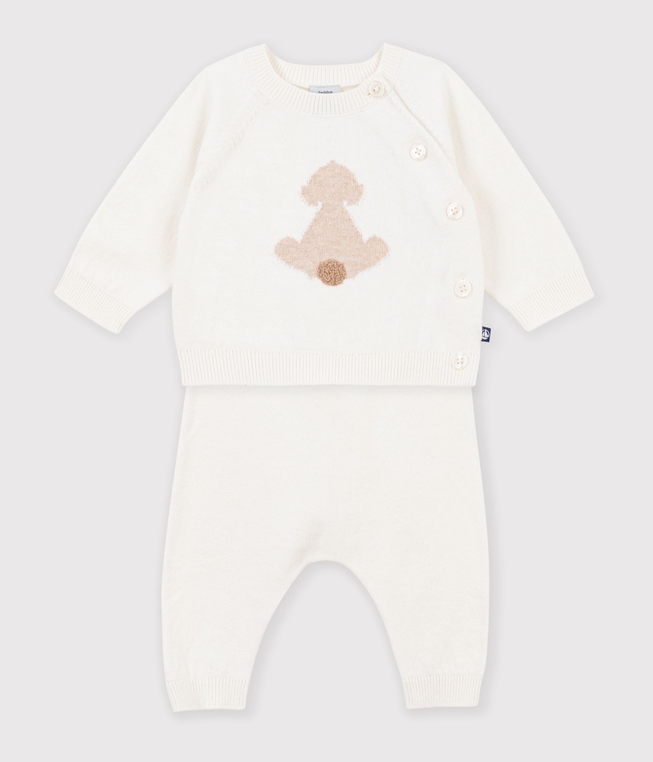 ensemble-bébé-en-tricot-à-motif