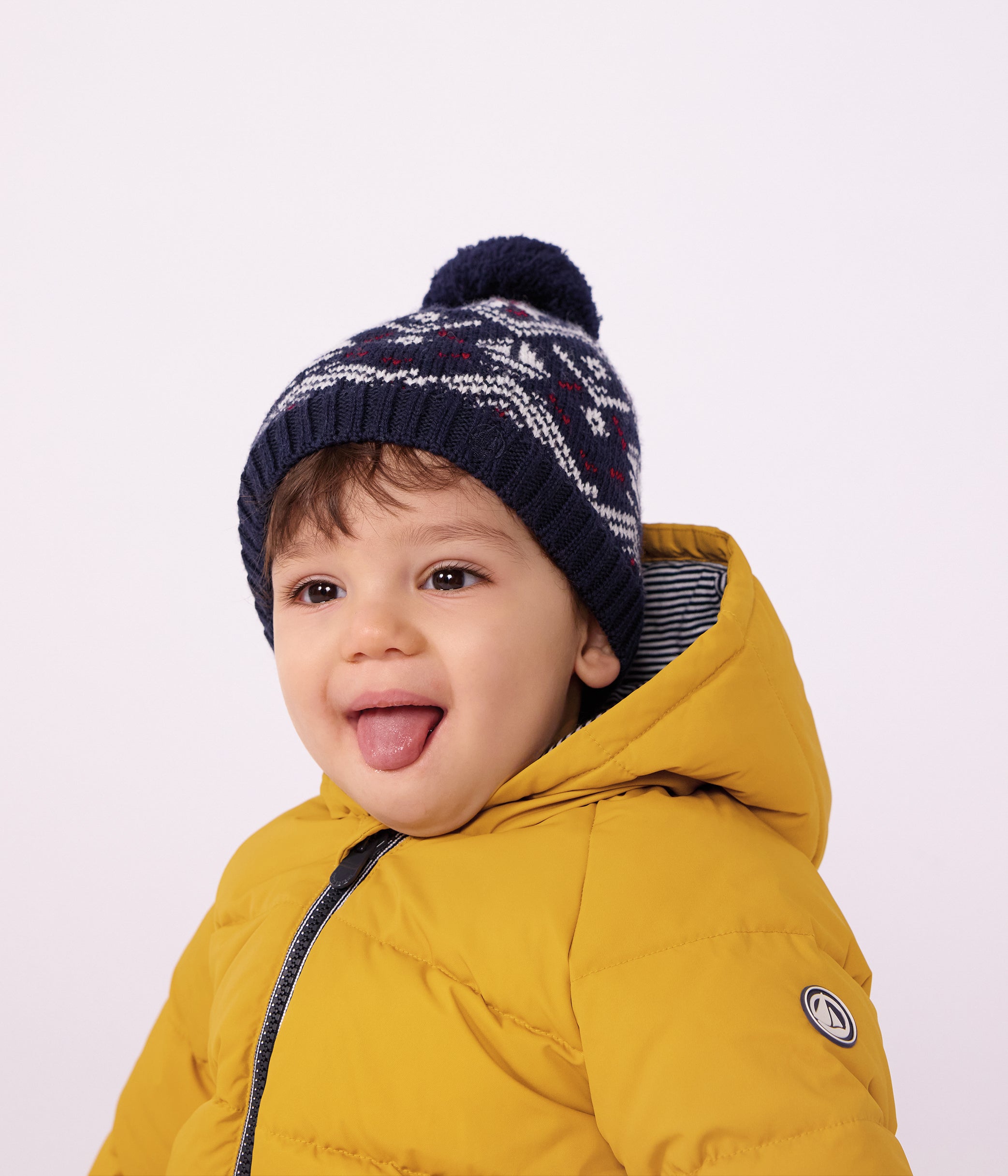 bonnet-bébé-jacquard-en-laine-et-coton-doublé-polaire