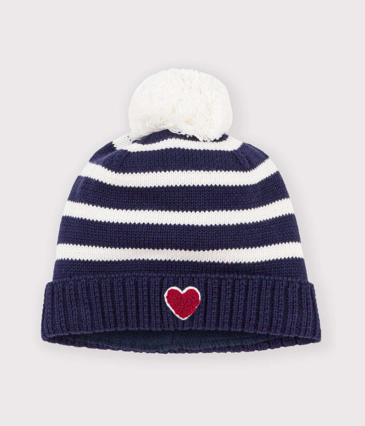 bonnet-bébé-à-rayures-en-tricot-doublé-polaire