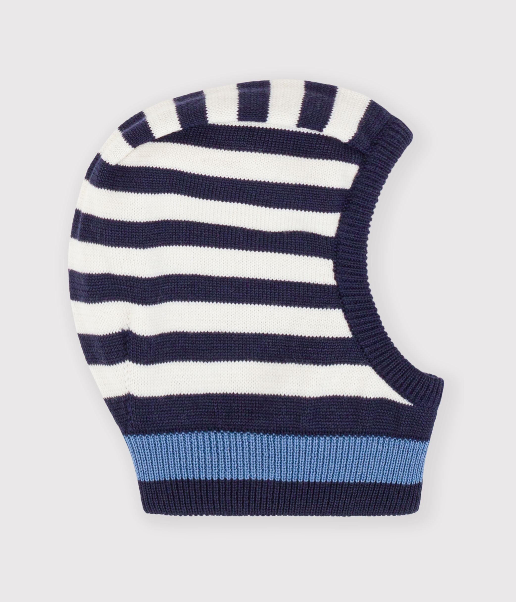 cagoule-bébé-à-rayures-en-laine-et-coton