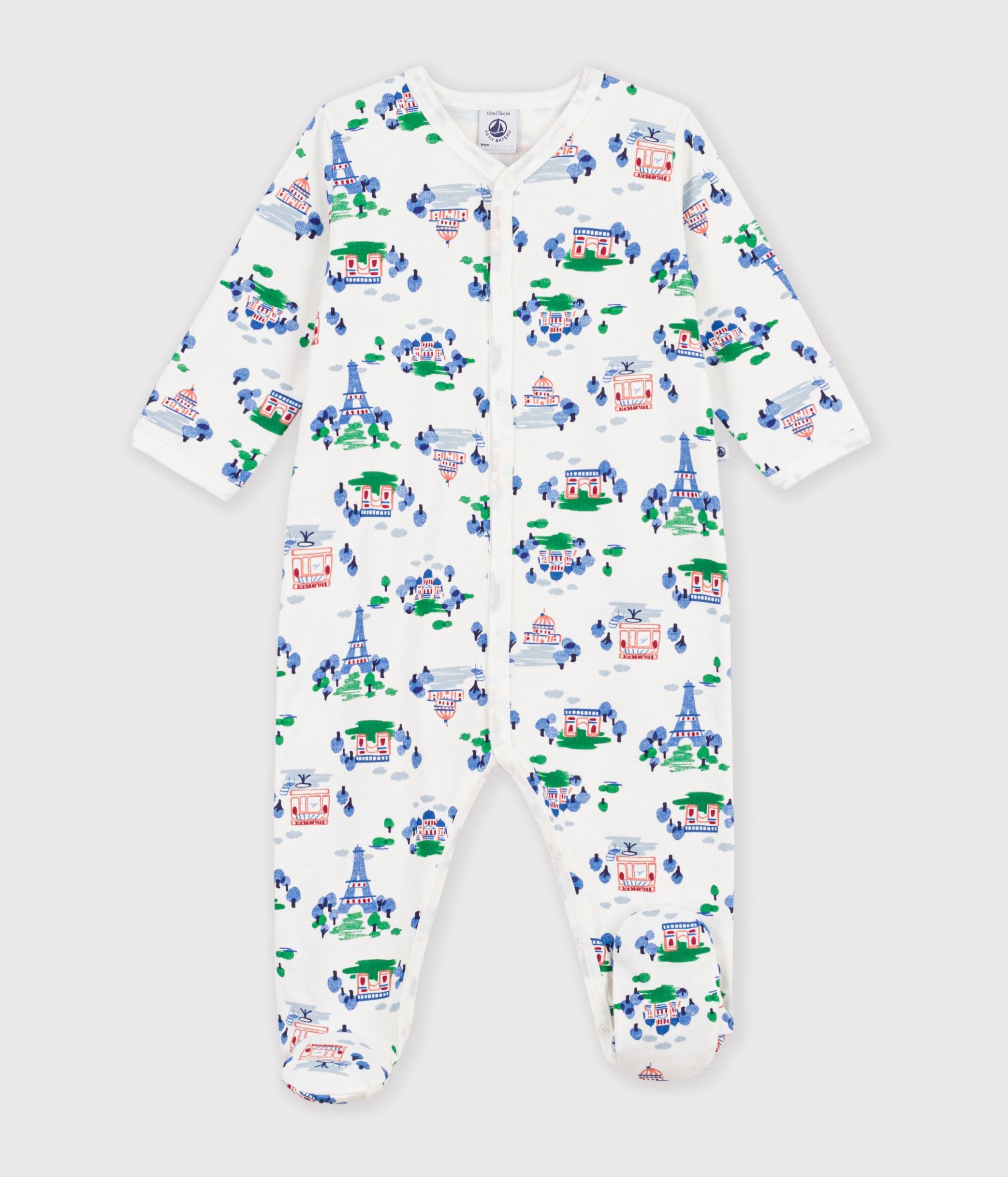 pyjama-bébé-en-molleton-imprimé-paris