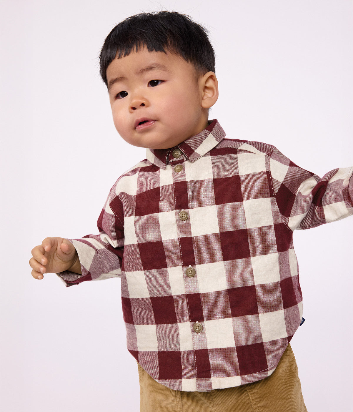 chemise-bébé-en-flanelle-à-carreaux