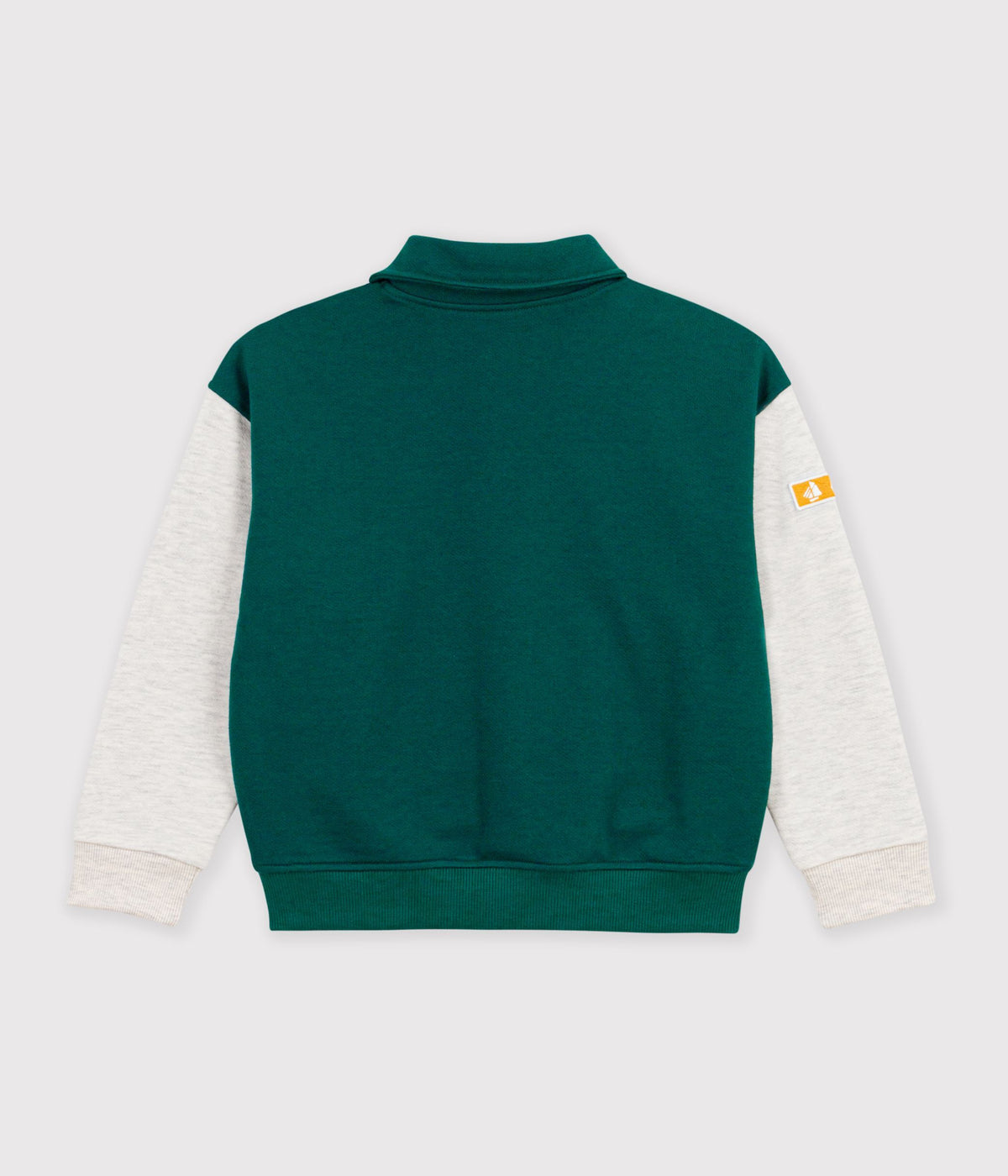 veste-teddy-enfant-en-coton-uni-colorblock