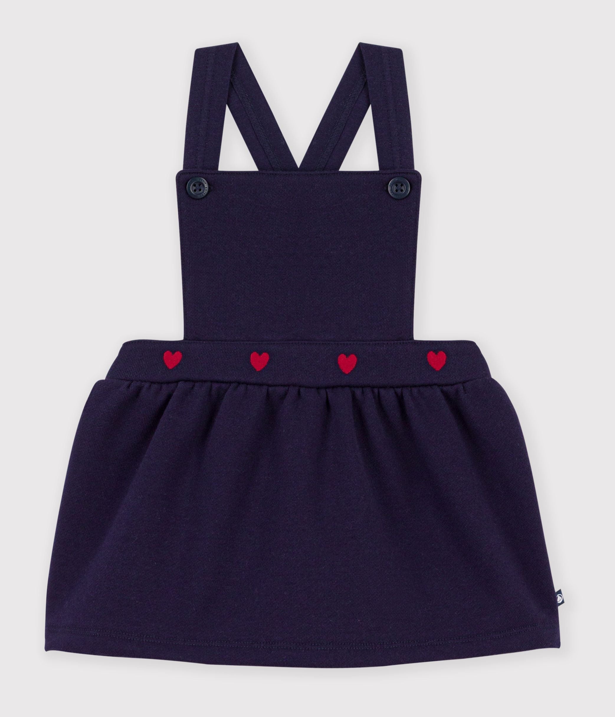 robe-bébé-en-coton-sans-manches-et-broderies-coeurs