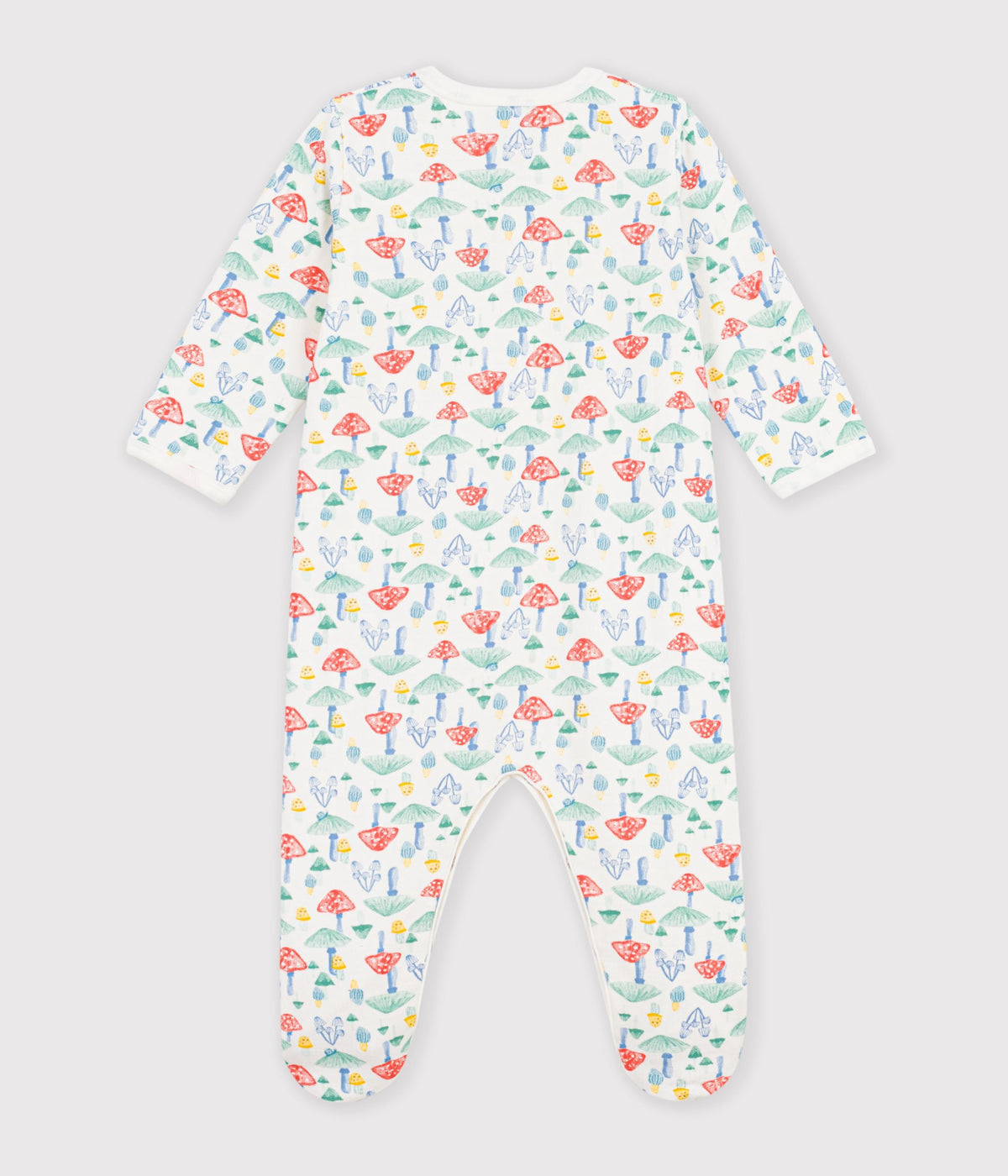 pyjama-bébé-en-molleton-imprimé-champignons