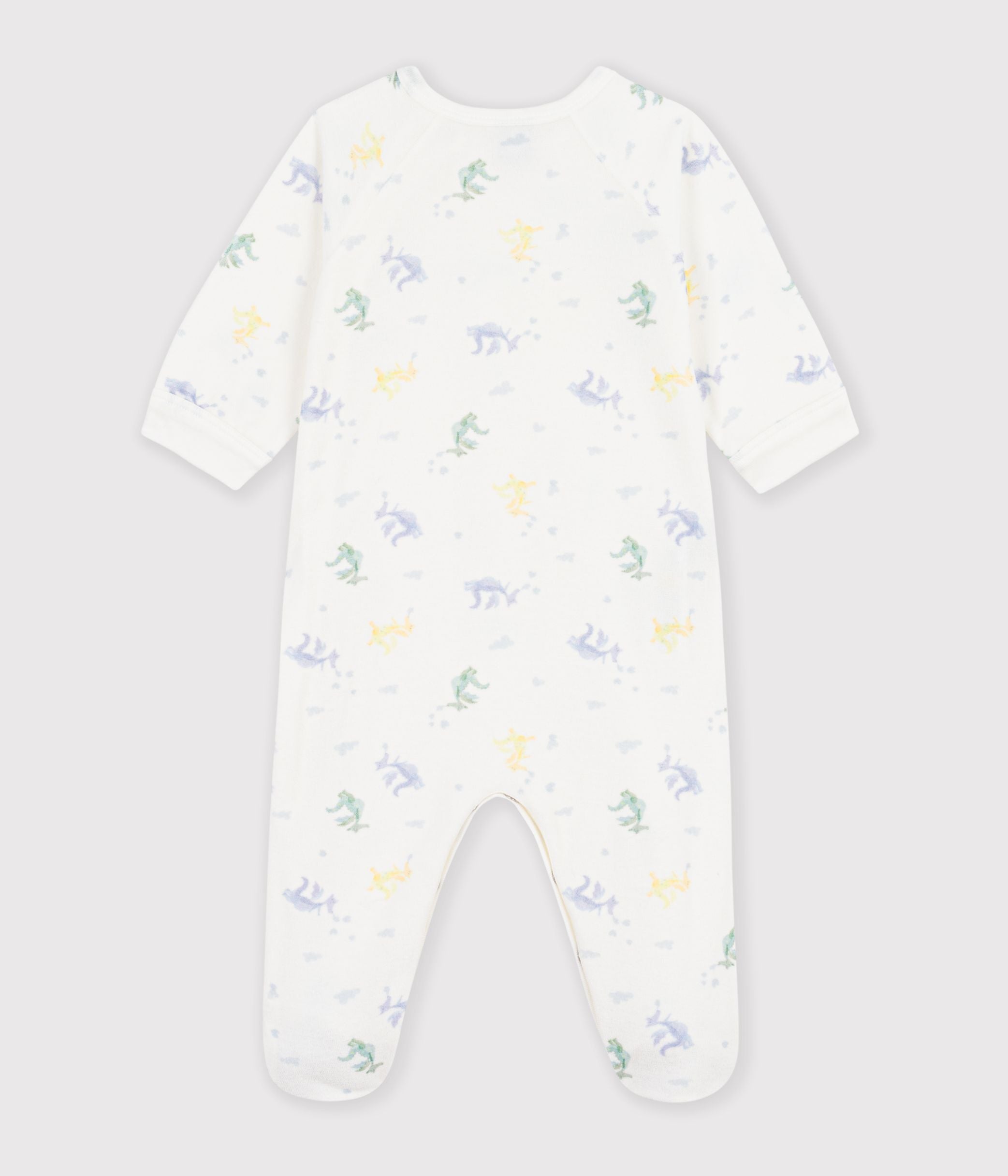 pyjama-bébé-en-velours-imprimé-dragons