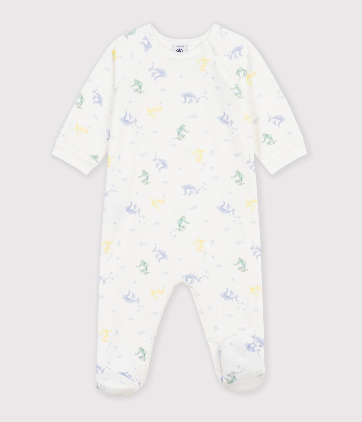 pyjama-bébé-en-velours-imprimé-dragons