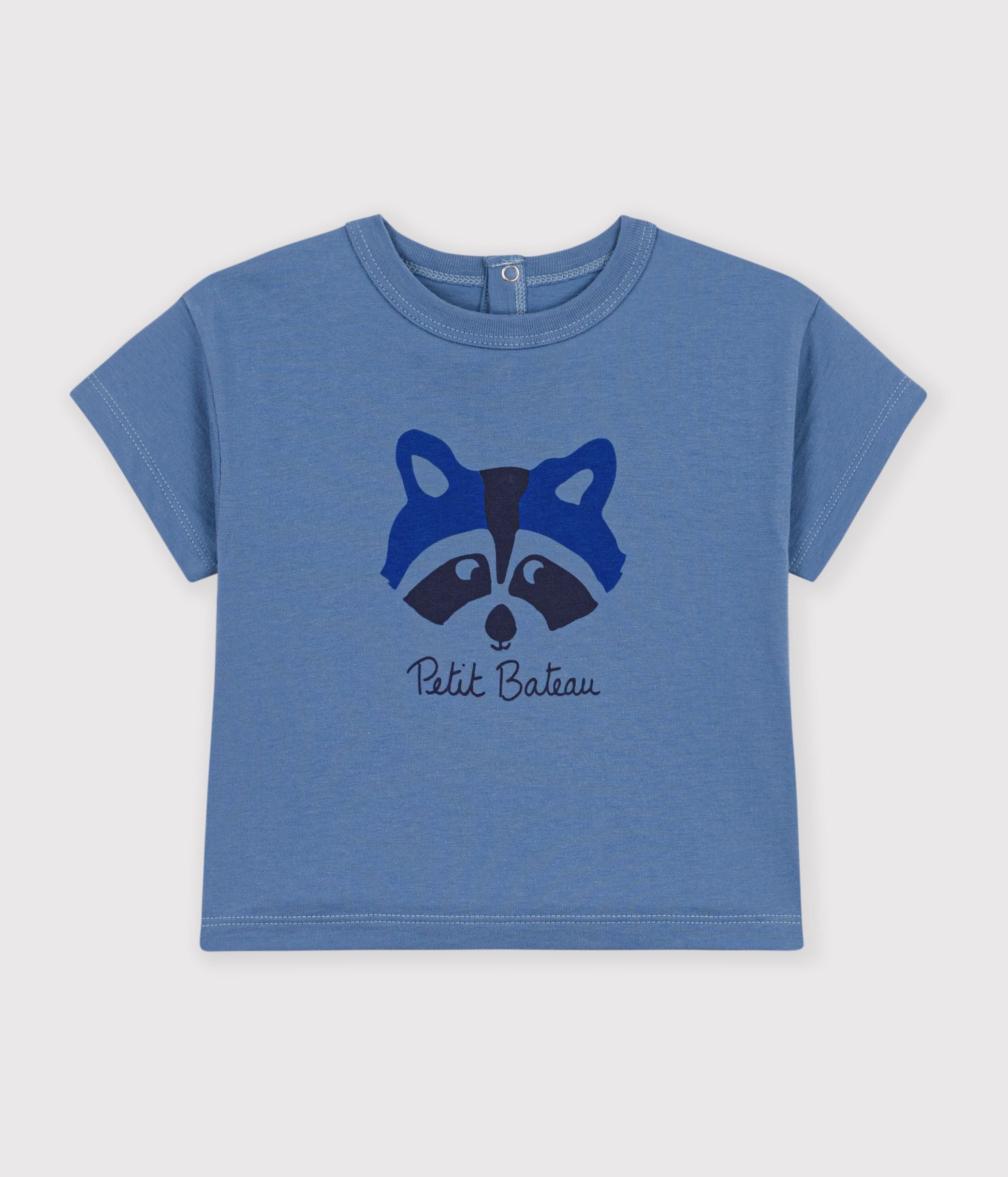tee-shirt-bébé-en-coton-manches-courtes-uni-à-motif
