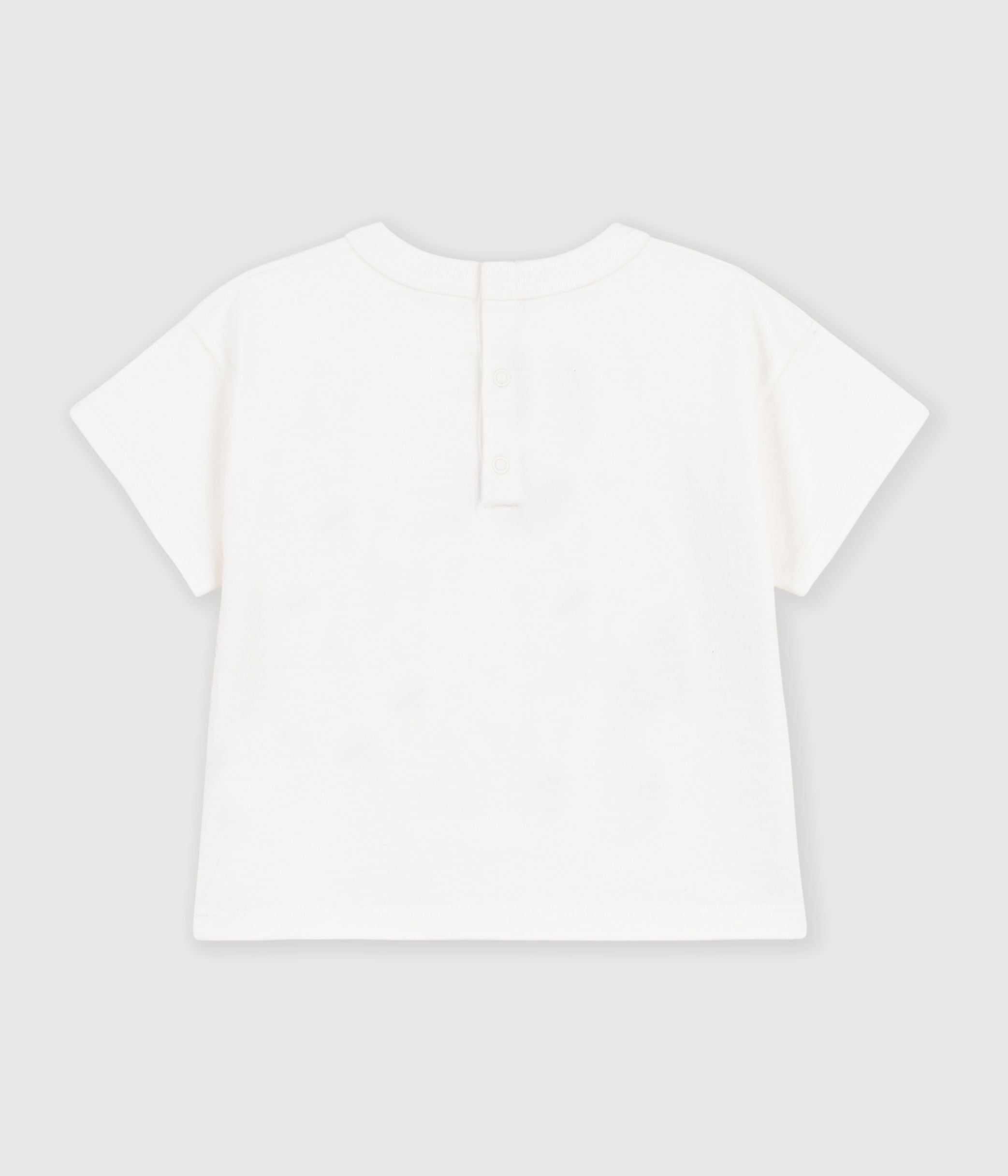 tee-shirt-bébé-en-coton-manches-courtes-uni-à-motif