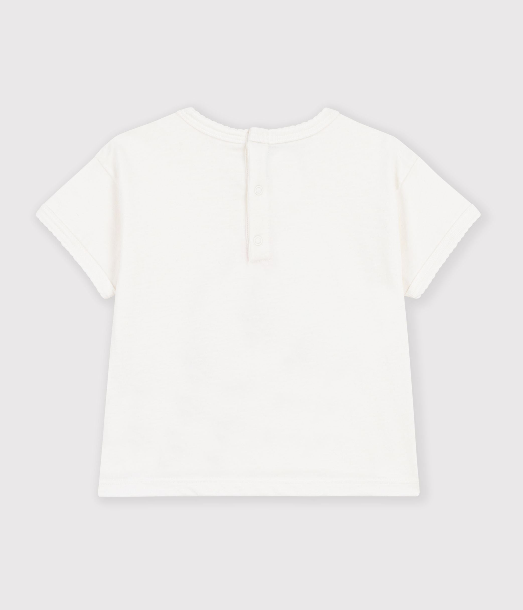 tee-shirt-bébé-en-coton-manches-courtes-uni-à-motif