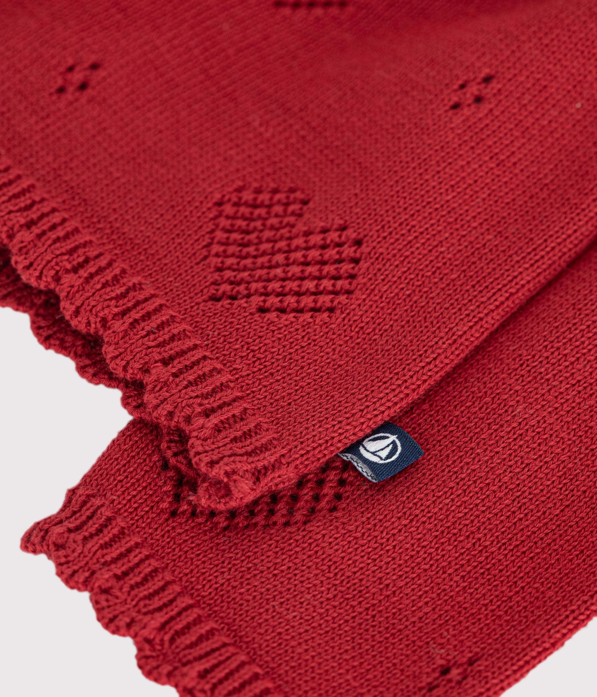 cardigan-bébé-en-coton-à-motifs-coeurs