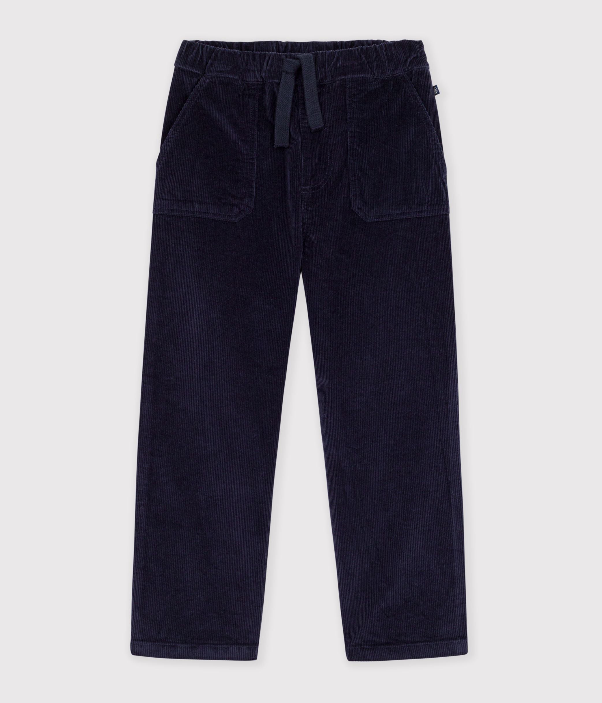 pantalon-droit-enfant-en-velours-uni