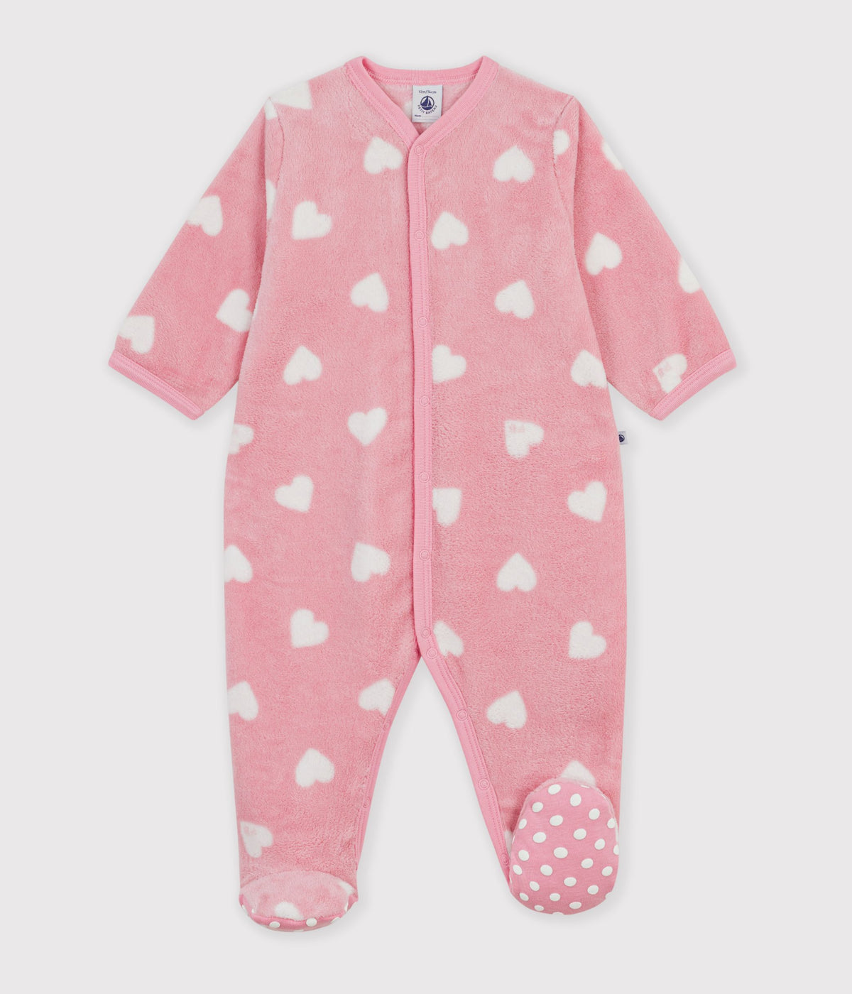 surpyjama-bébé-en-polaire-imprimé-coeurs