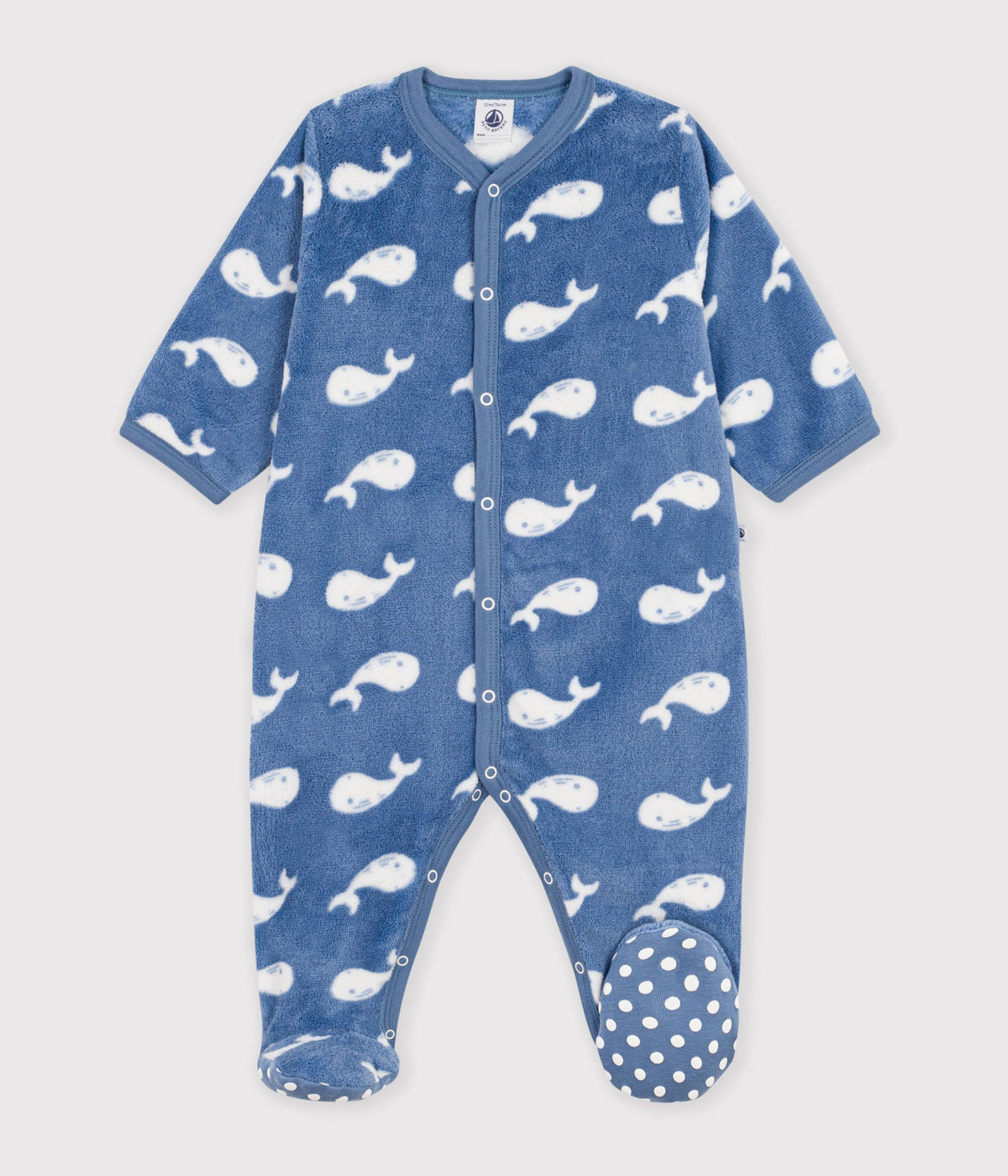 surpyjama-bébé-en-polaire-imprimé-baleine