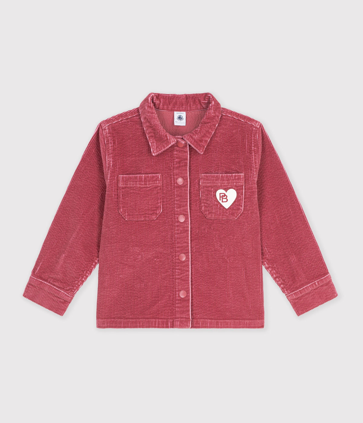 chemise-enfant-en-velours-uni