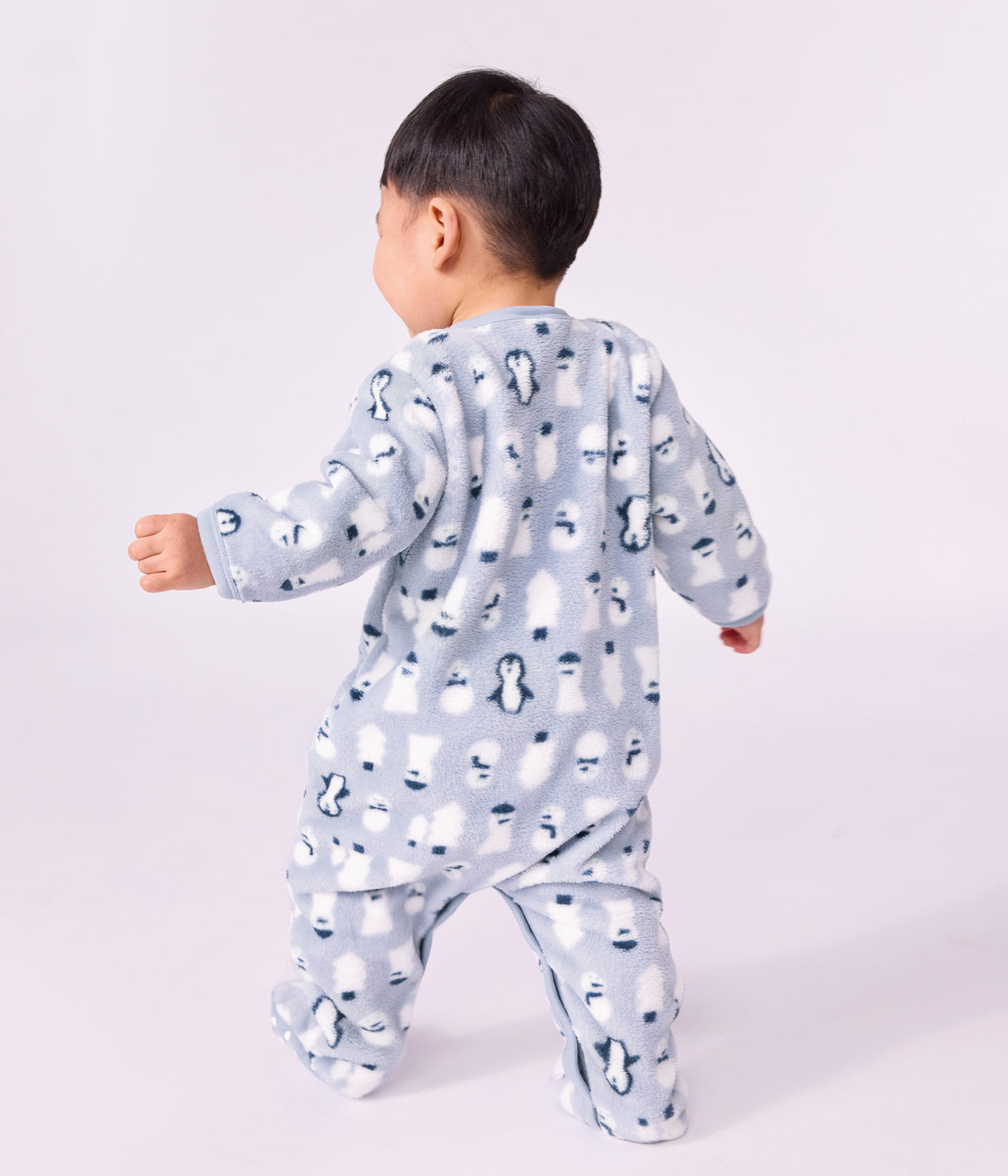 surpyjama-bébé-en-polaire-imprimé-bonhomme-de-neige