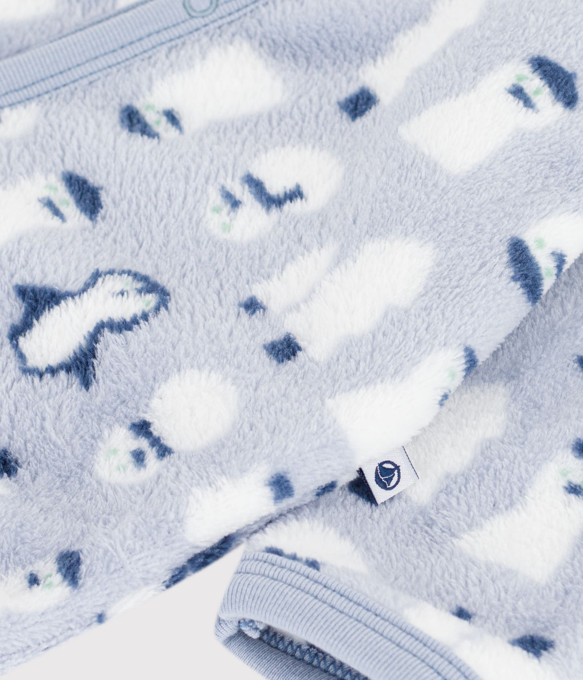 surpyjama-bébé-en-polaire-imprimé-bonhomme-de-neige