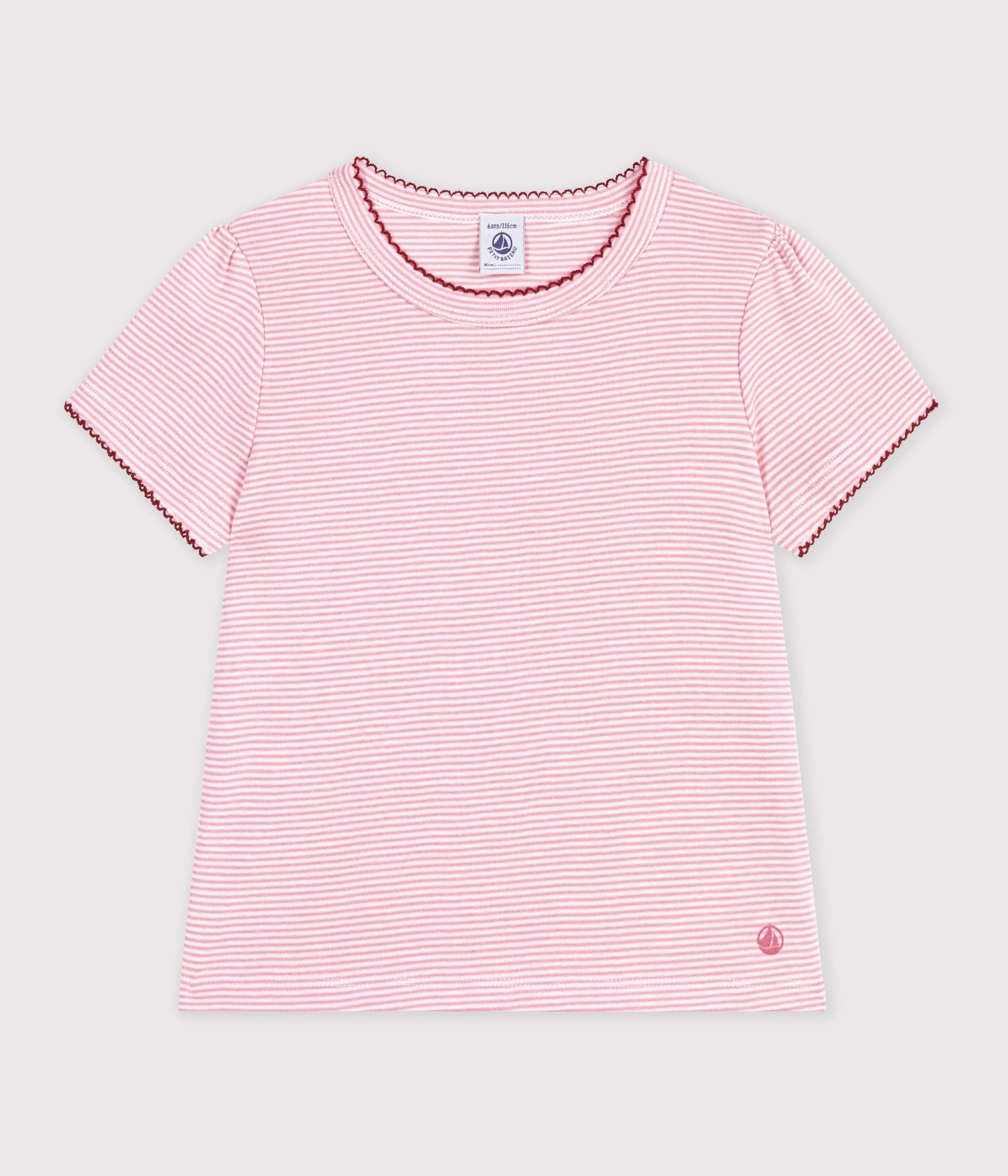 tee-shirt-enfant-manches-courtes-à-rayures