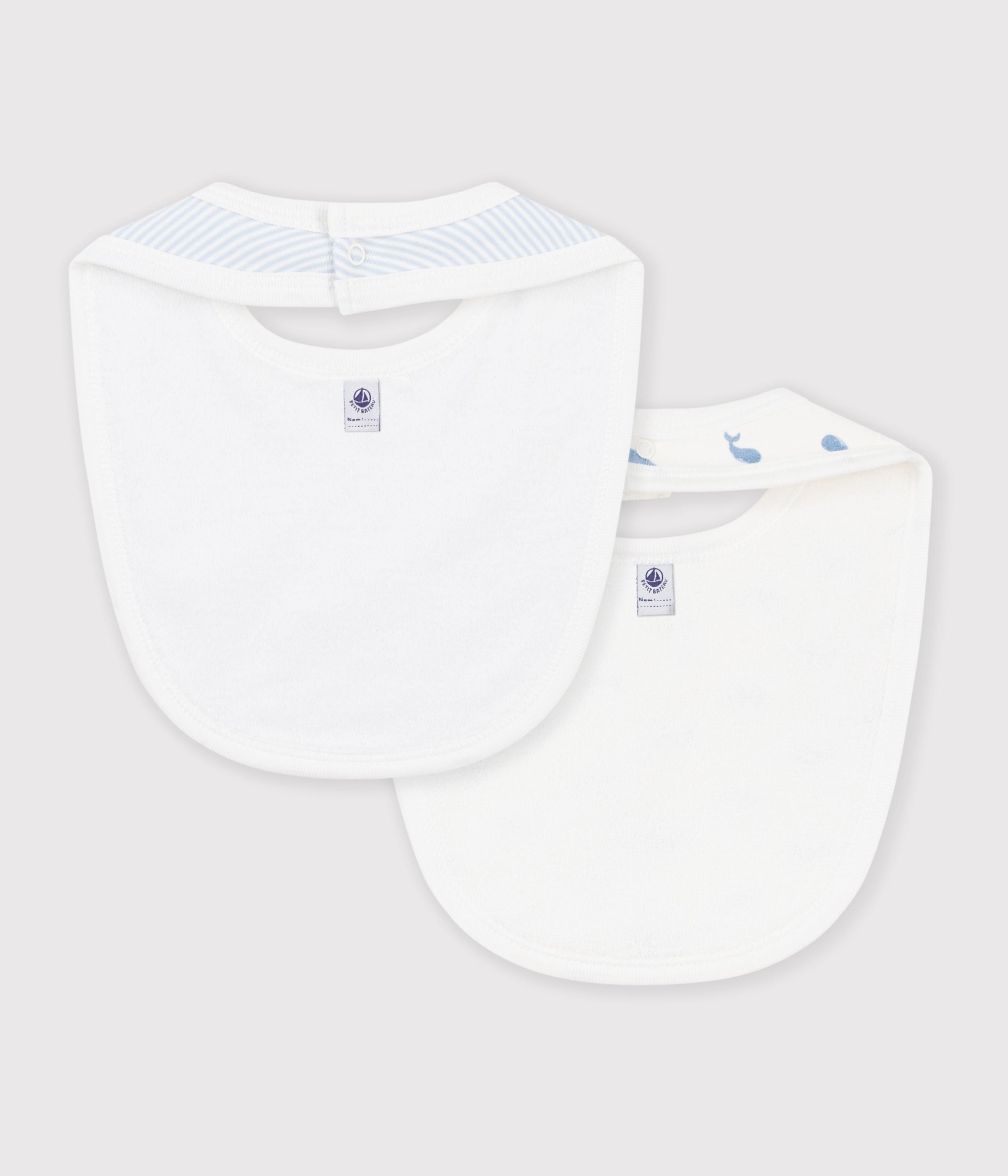 lot-de-bavoirs-bébé-en-coton-imprimé-baleine