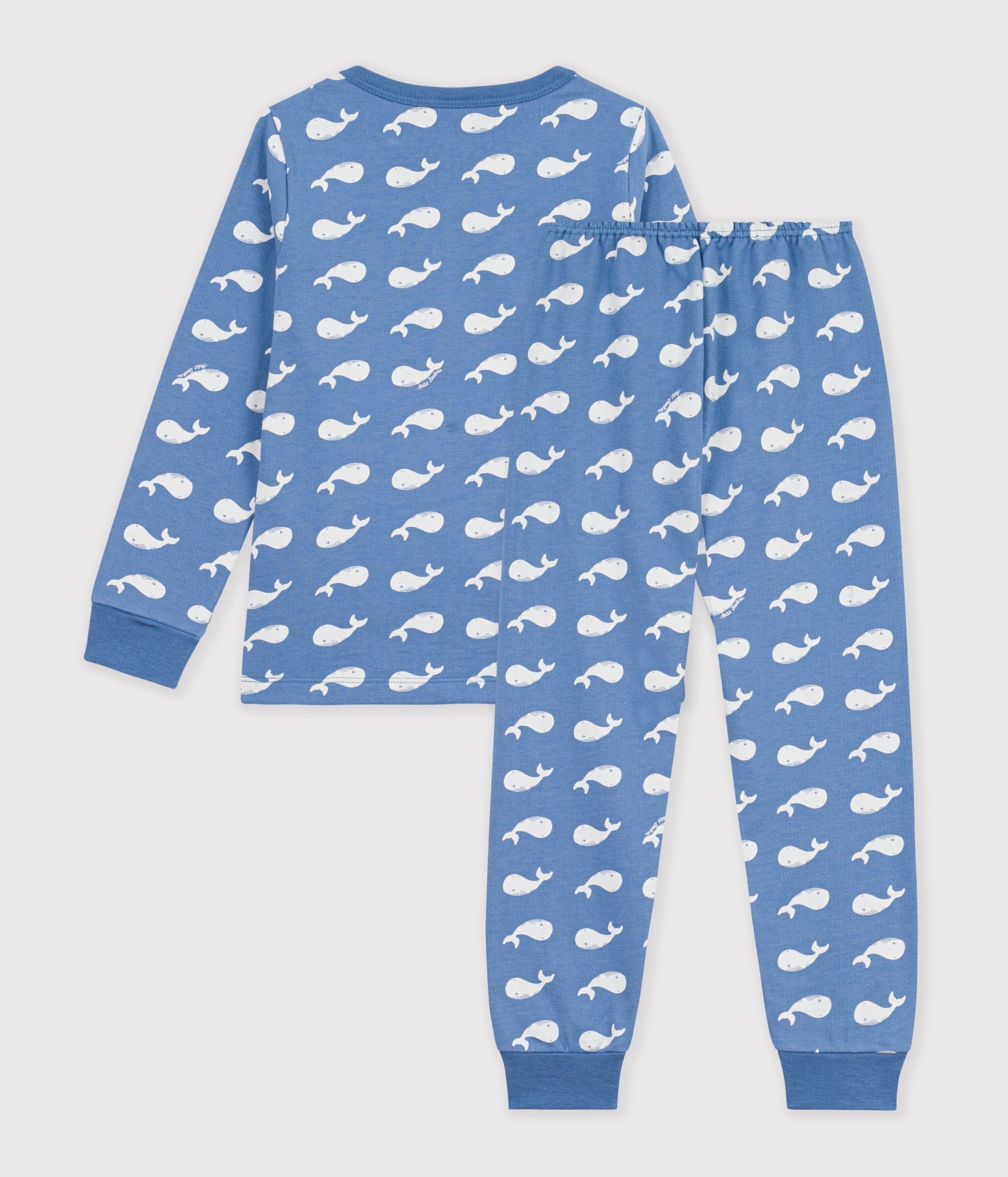 pyjama-enfant-en-molleton-imprimé-baleines