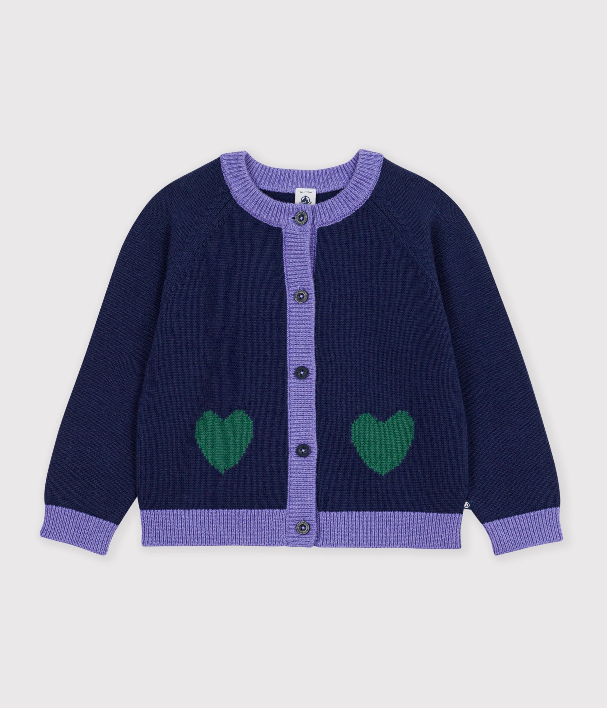 cardigan-enfant-en-laine-et-coton-uni