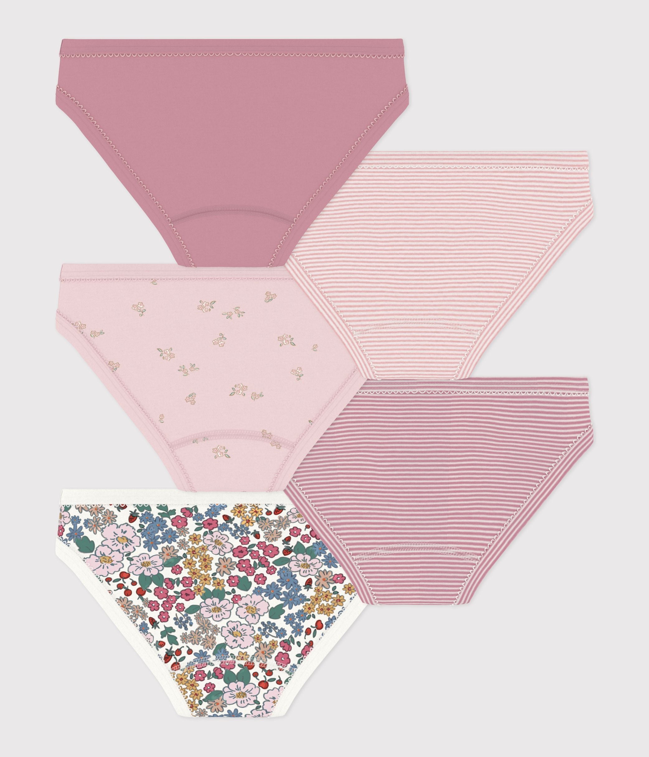 lot-de-culottes-enfant-en-coton-à-fleurs