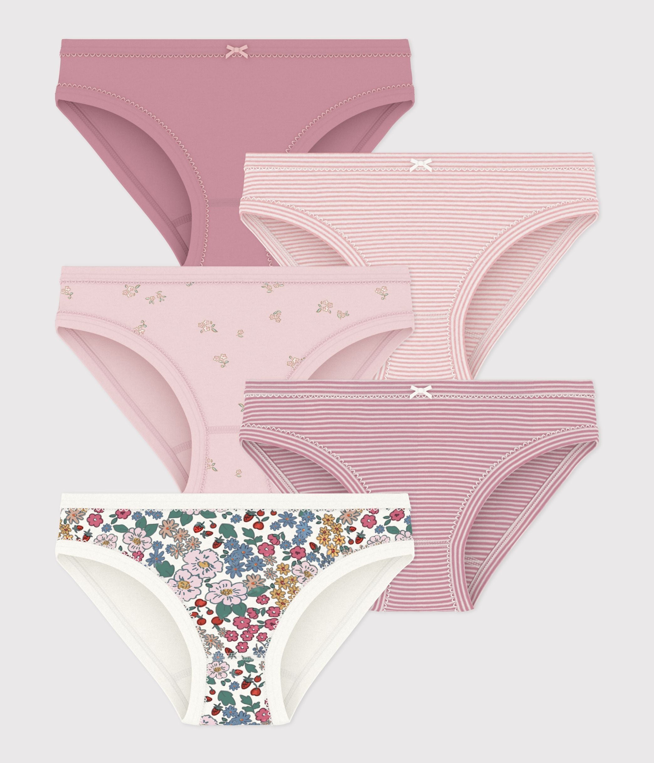 lot-de-culottes-enfant-en-coton-à-fleurs