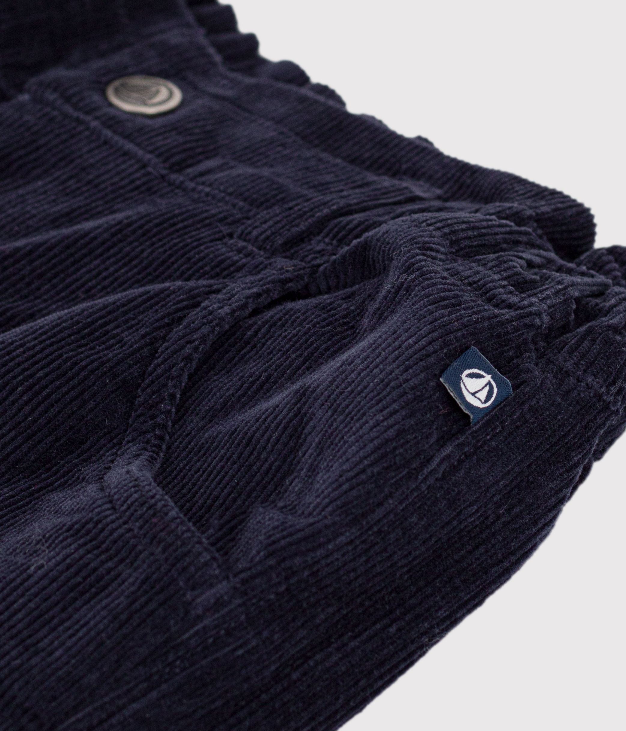 pantalon-enfant-en-velours-uni