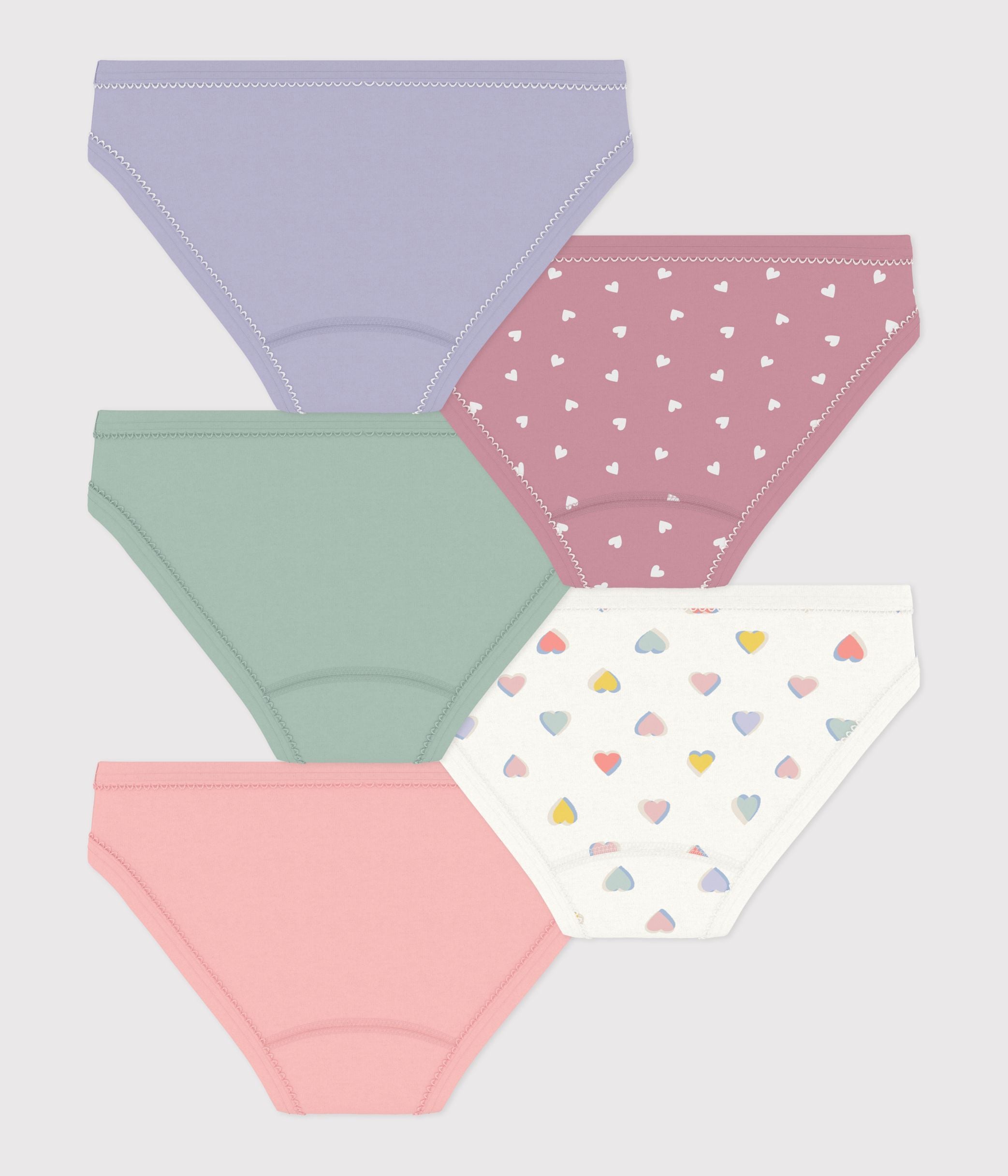 lot-de-culottes-enfant-en-coton-à-cœurs