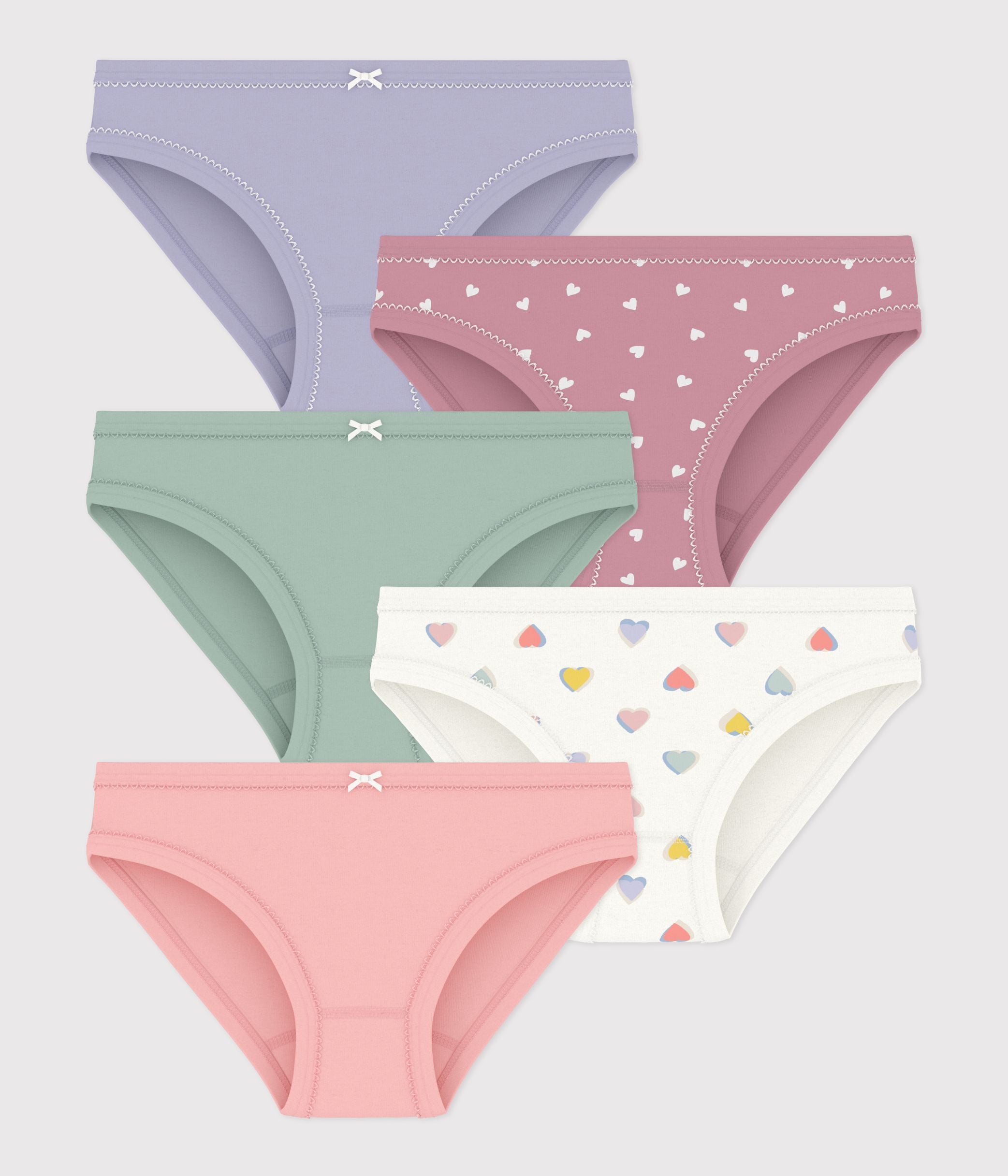 lot-de-culottes-enfant-en-coton-à-cœurs