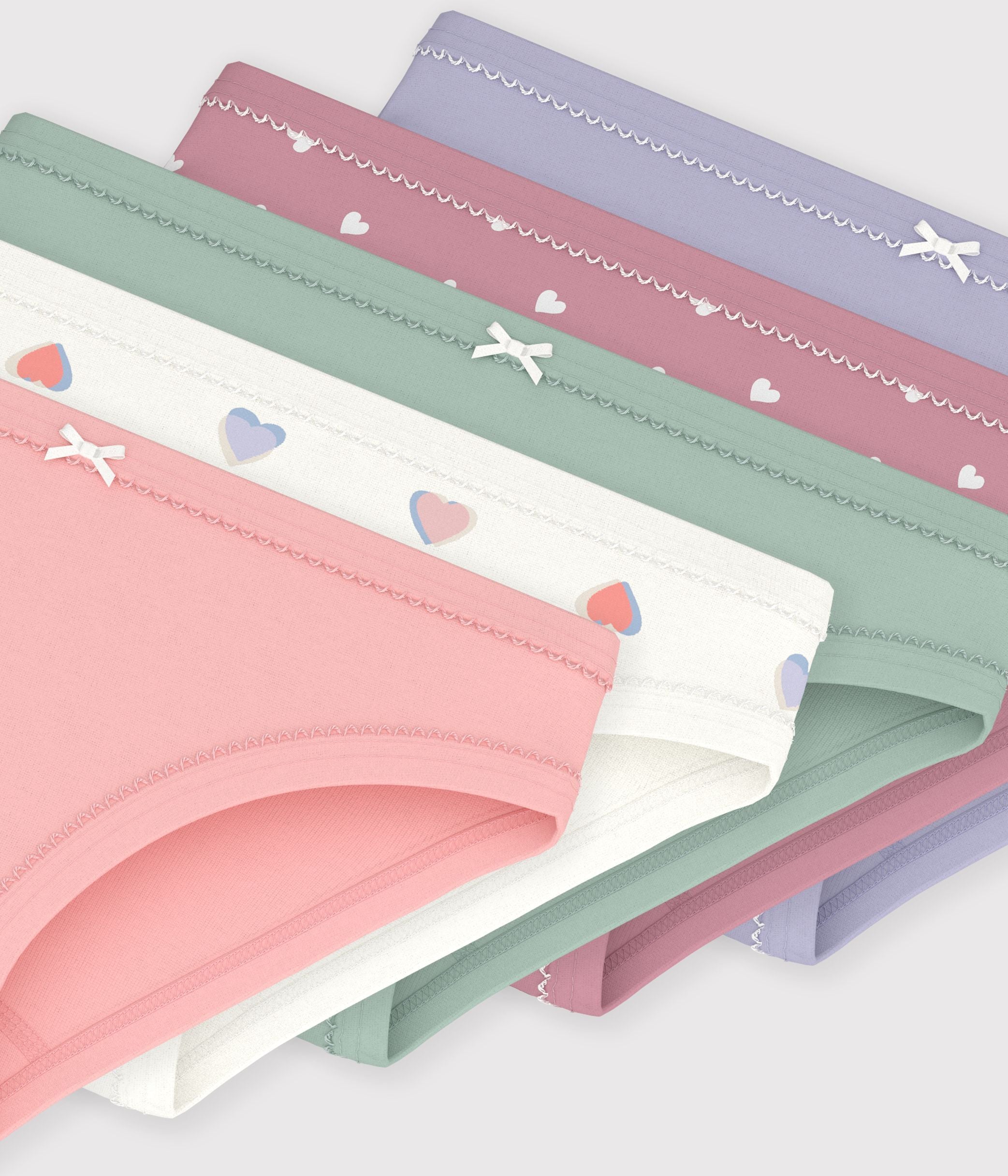 lot-de-culottes-enfant-en-coton-à-cœurs