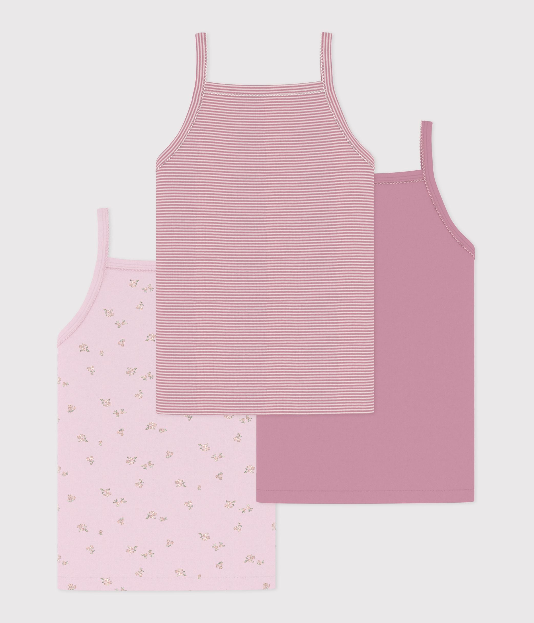 lot-de-débardeurs-enfant-en-coton-à-fleurs