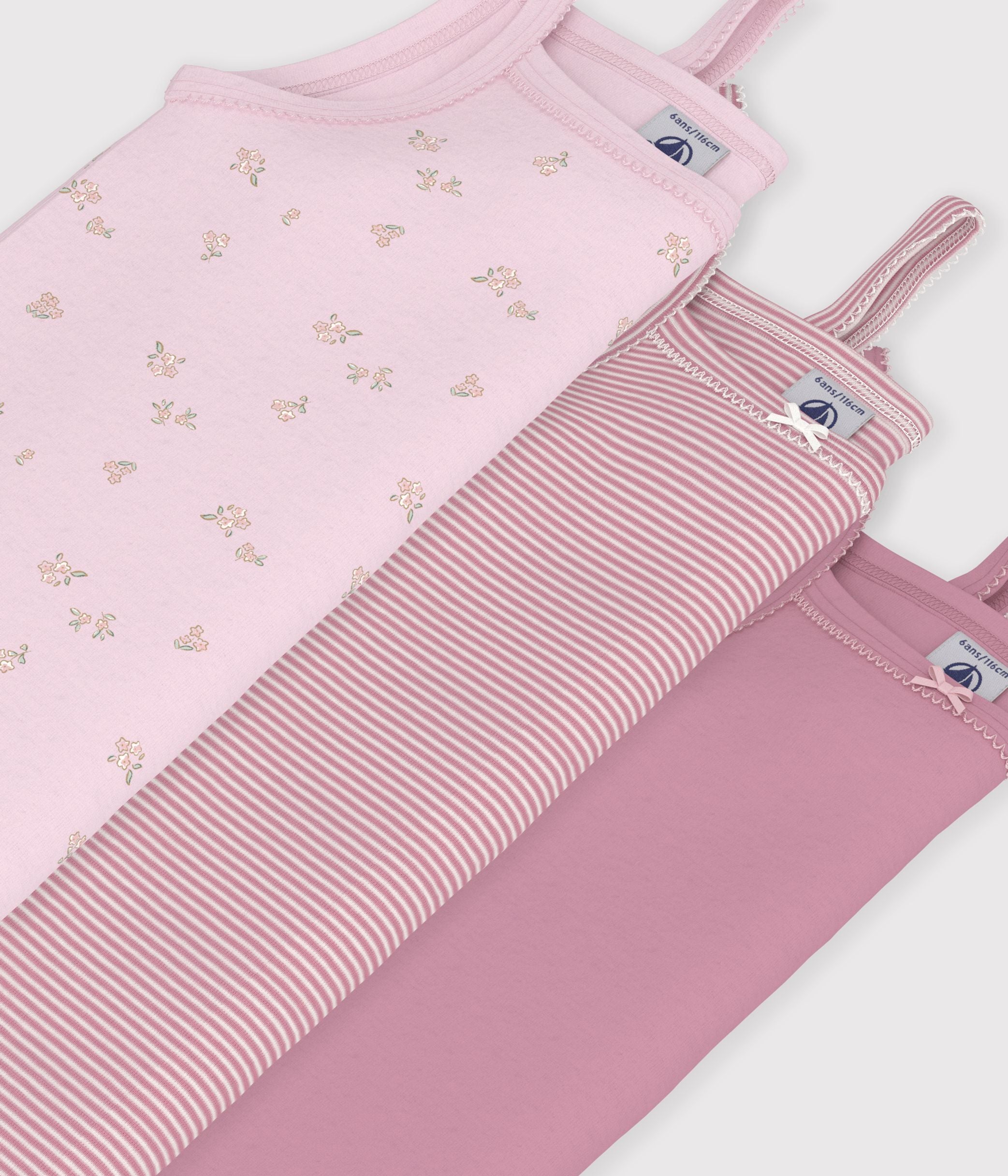 lot-de-débardeurs-enfant-en-coton-à-fleurs