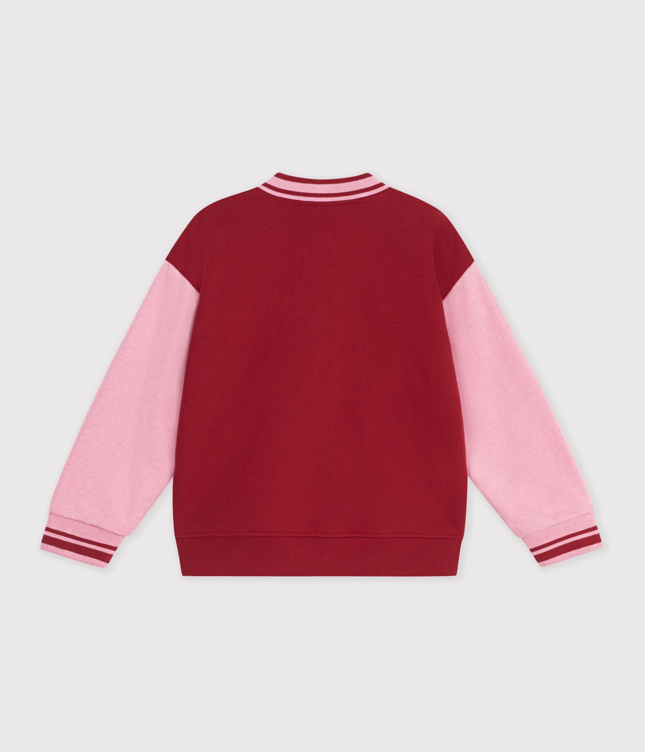 veste-teddy-enfant-en-coton-uni-colorblock