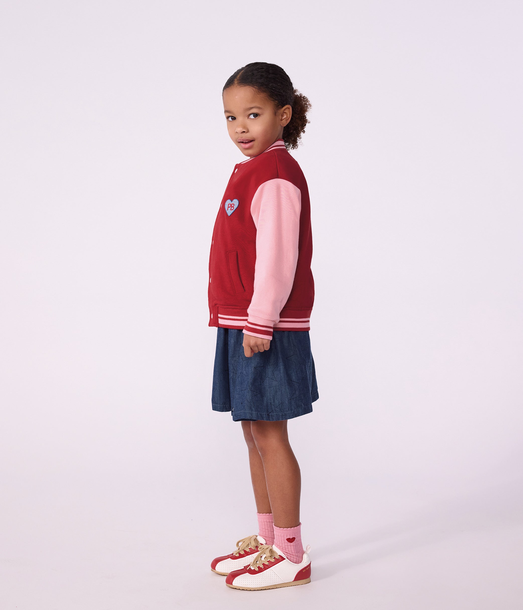 veste-teddy-enfant-en-coton-uni-colorblock