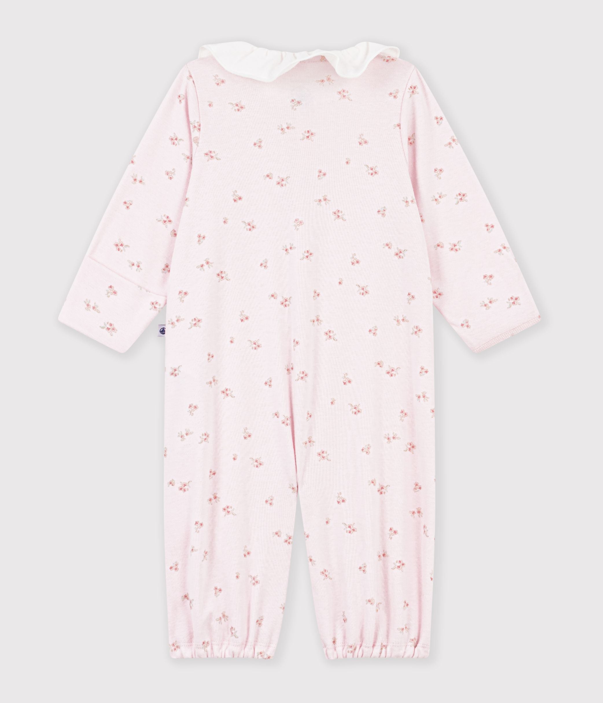 combisac-bébé-en-coton-avec-col-imprimé-à-fleurs