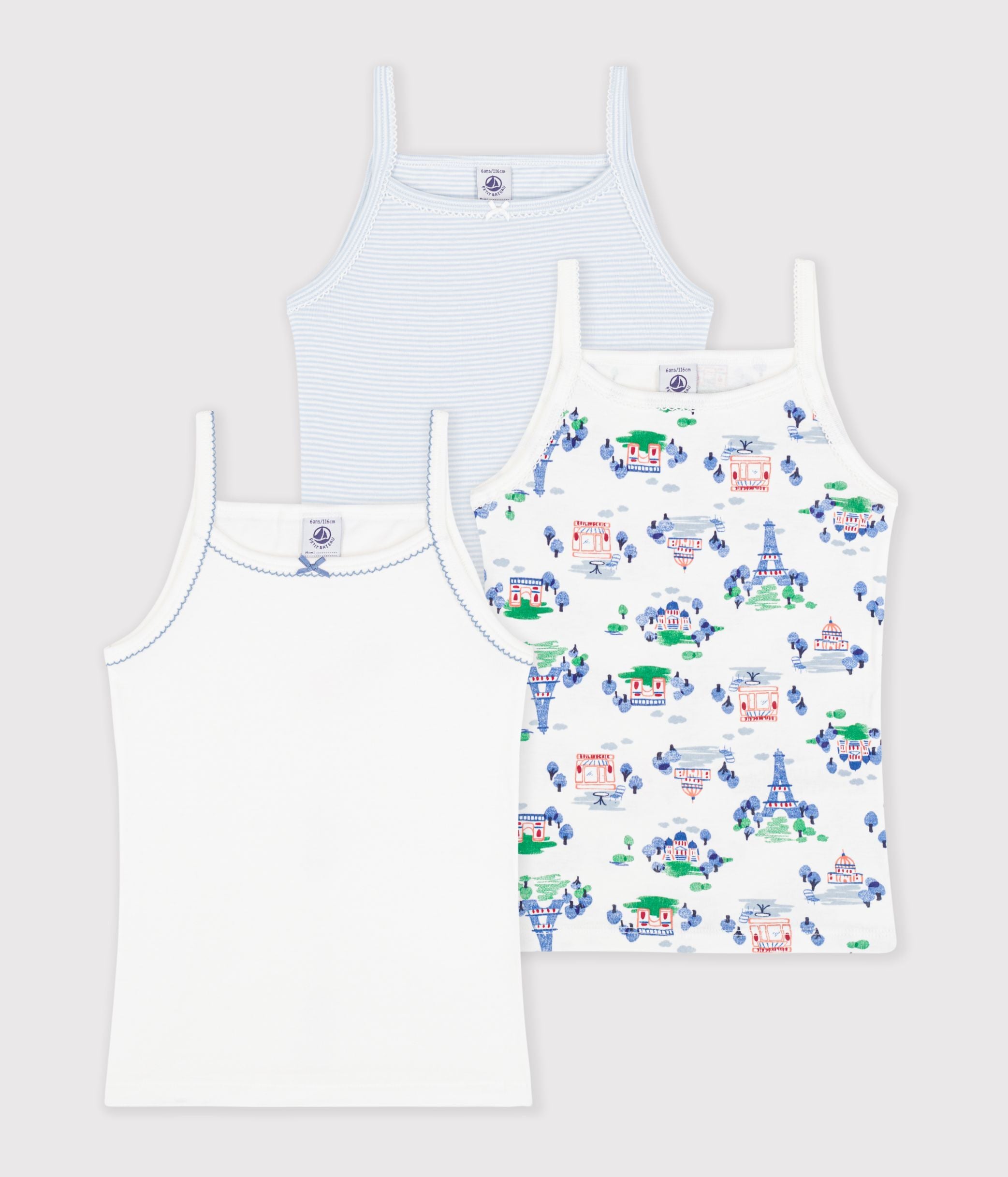 lot-de-débardeurs-enfant-en-coton-imprimé-paris