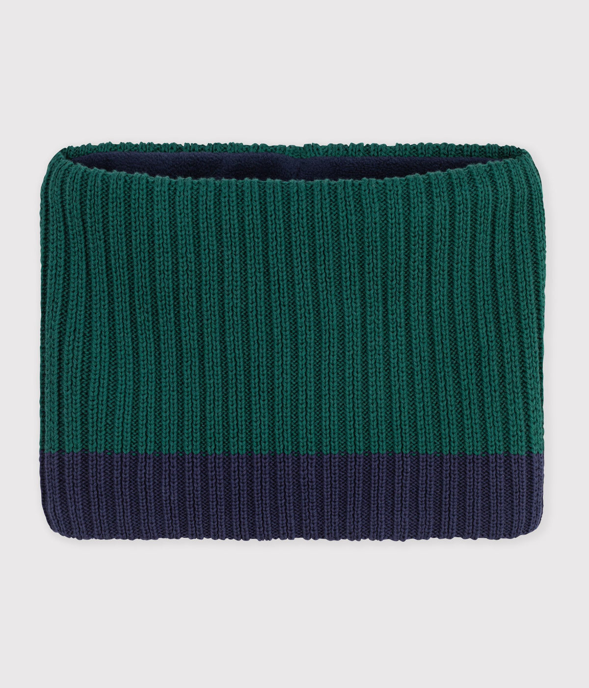 snood-enfant-en-tricot-bicolore-doublé-polaire
