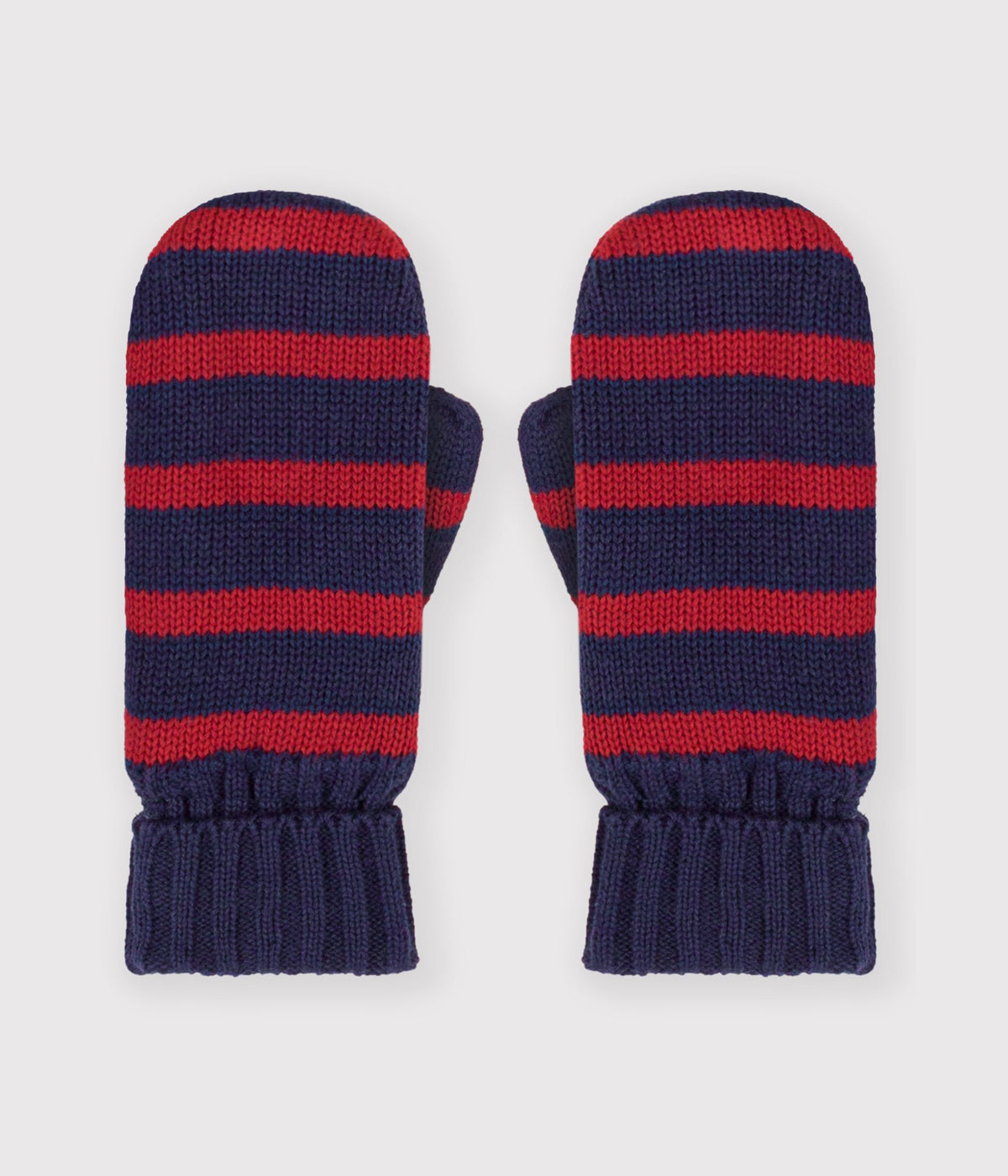 moufles-enfant-en-tricot-à-rayures-doublé-polaire