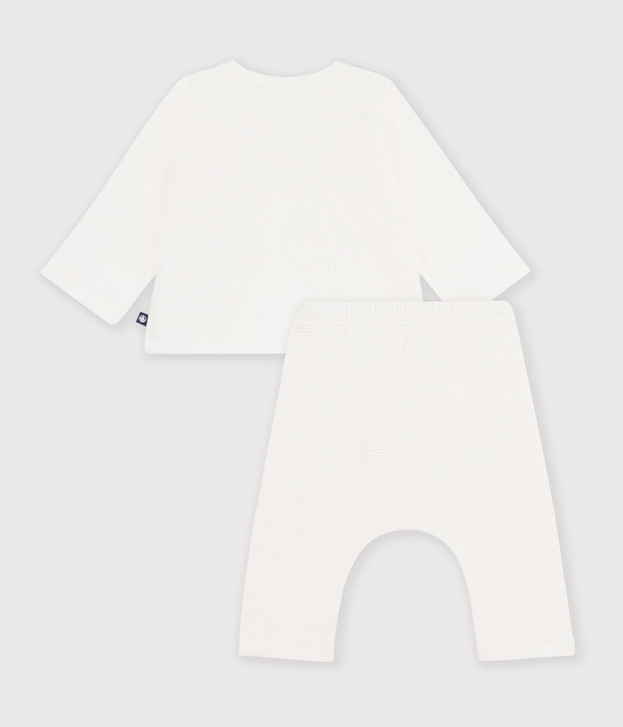 ensemble-bébé-en-coton-brodé-poitrine-uni