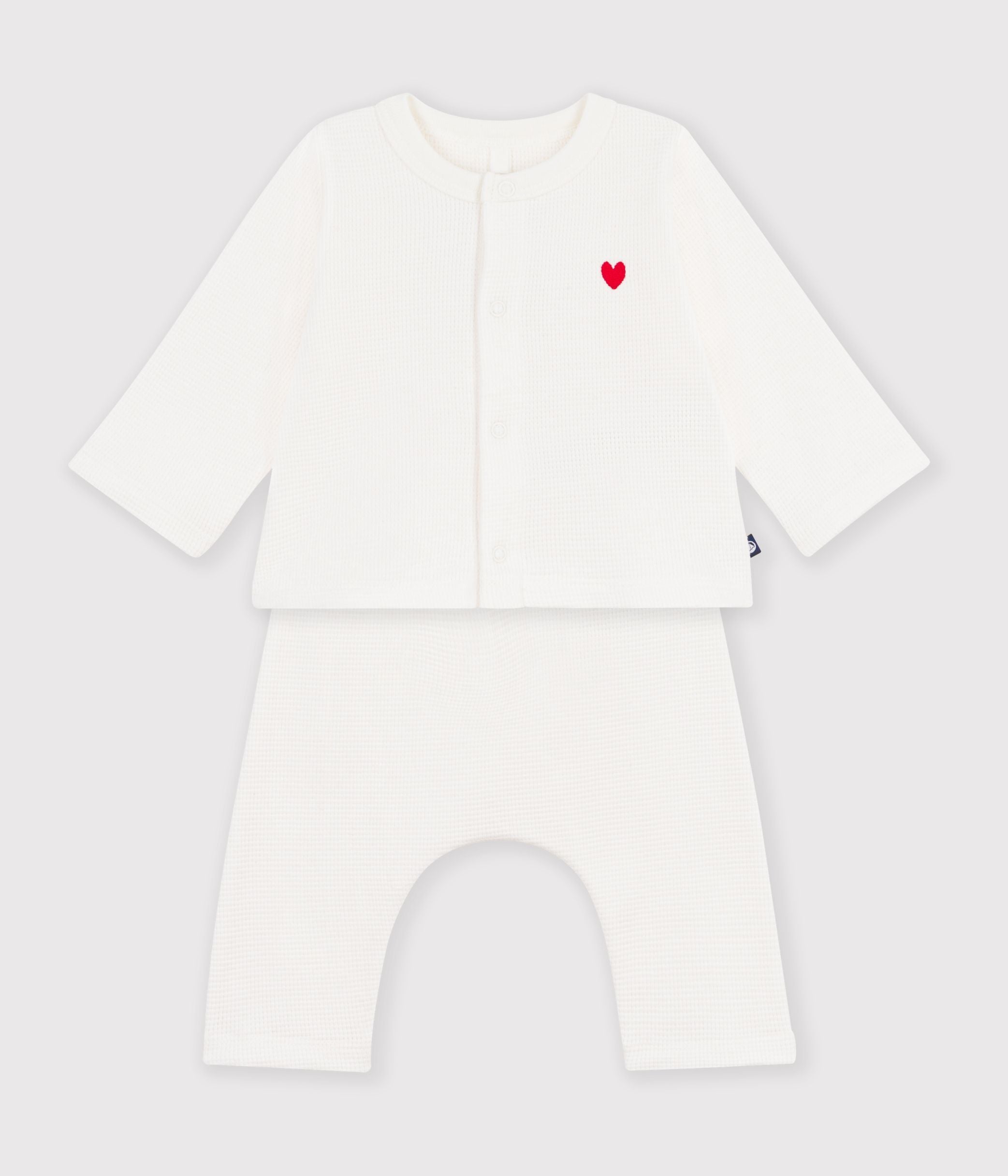 ensemble-bébé-en-coton-brodé-poitrine-uni