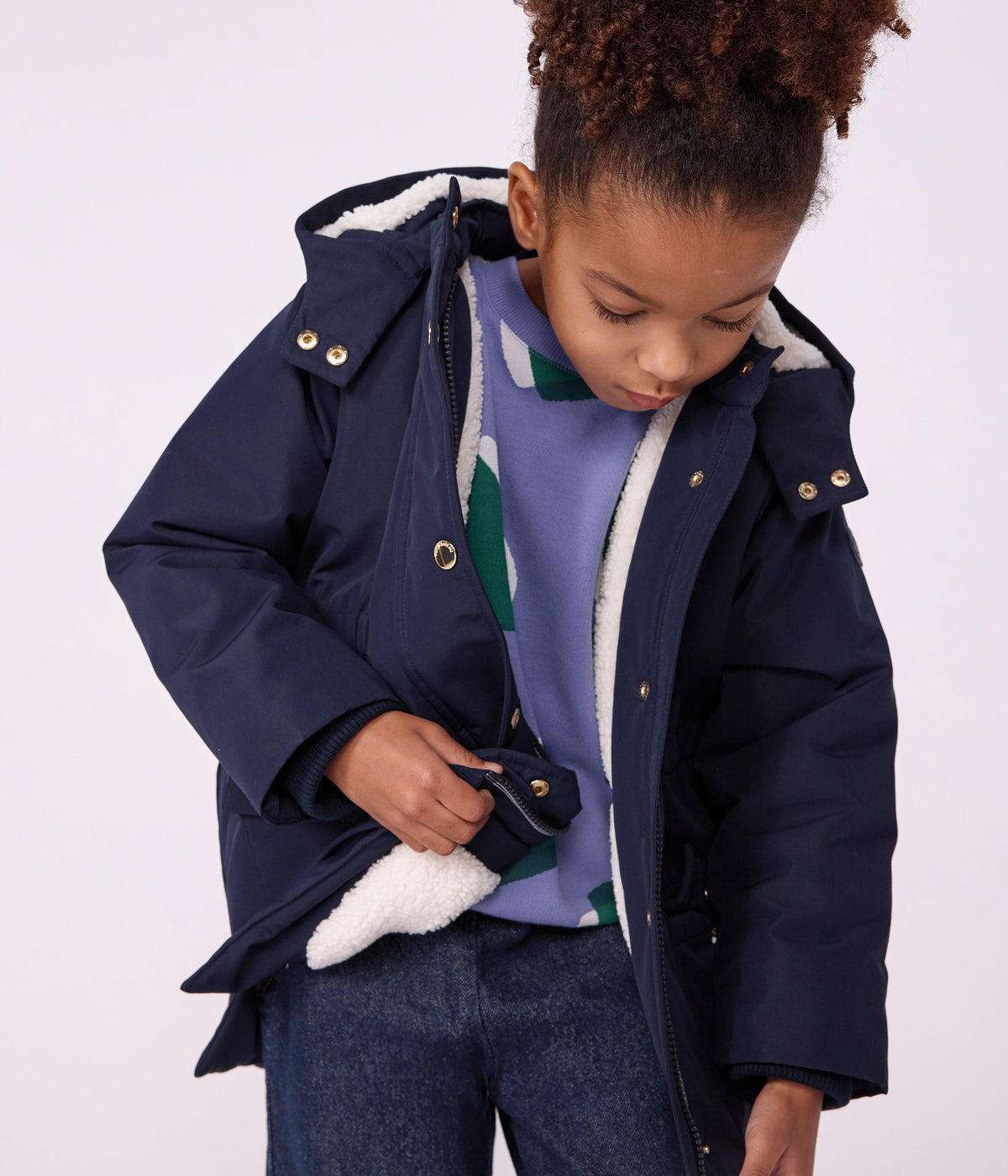 parka-enfant-mi-longue-unie