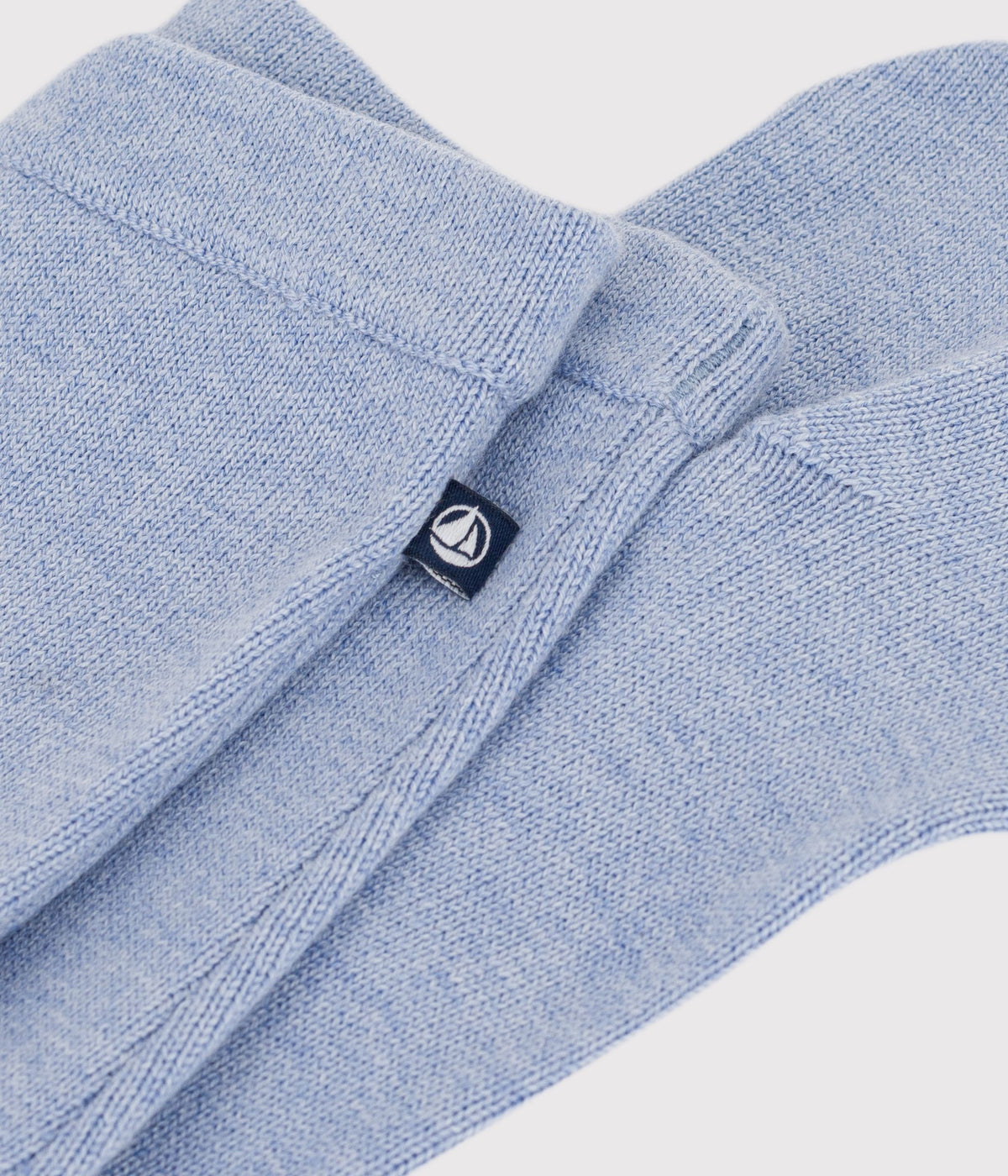 pantalon-bébé-en-tricot-laine-et-coton-uni