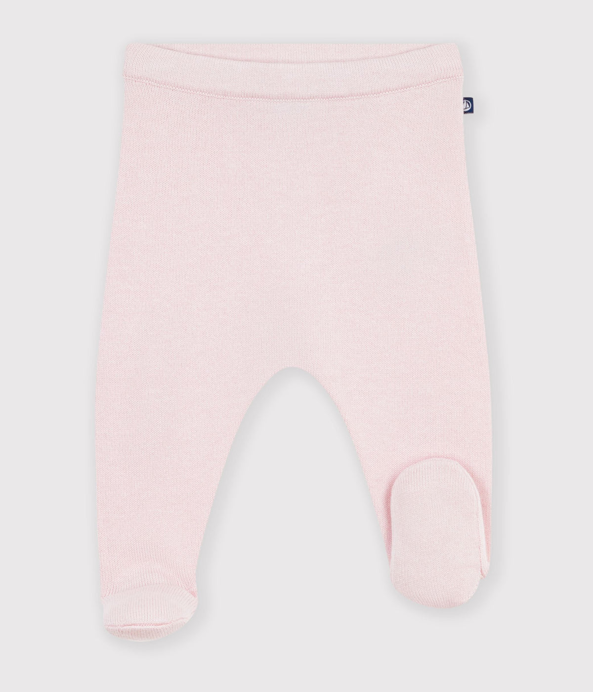 pantalon-bébé-en-tricot-laine-et-coton-uni
