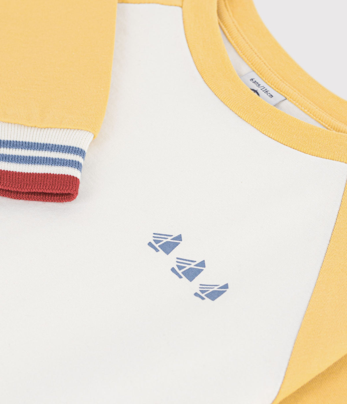tee-shirt-enfant-manches-longues-en-coton-colorblock